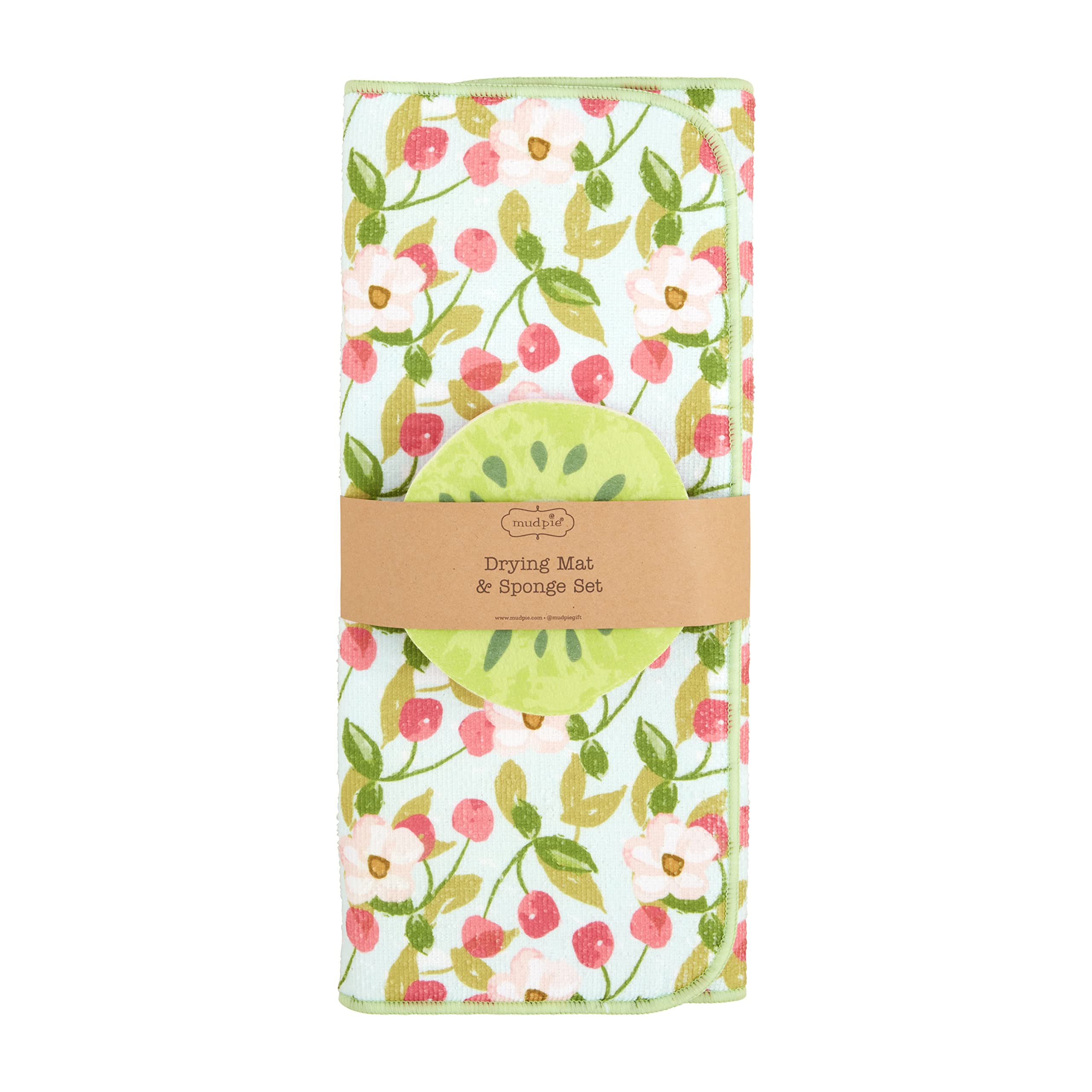 Tapis de séchage cerise Mud Pie 50,8x38,1 cm pour votre vaisselle
