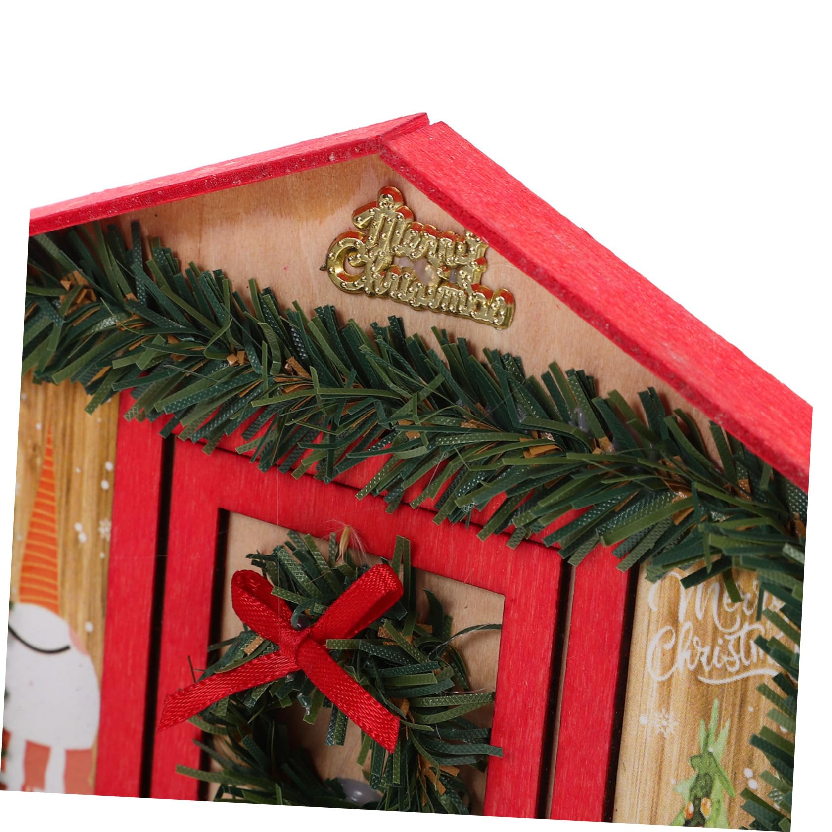 クリスマスリース　ドールハウス　オーナメント　ハンドメイド　インテリア　家 Amazon | Hallisun ドールハウス ミニチュア 手作り DIY 組立