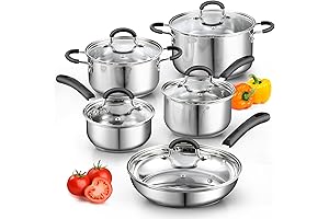 Cook N Home Stainless Steel Pots and Pans Set: A Kitchen Culinary Essential