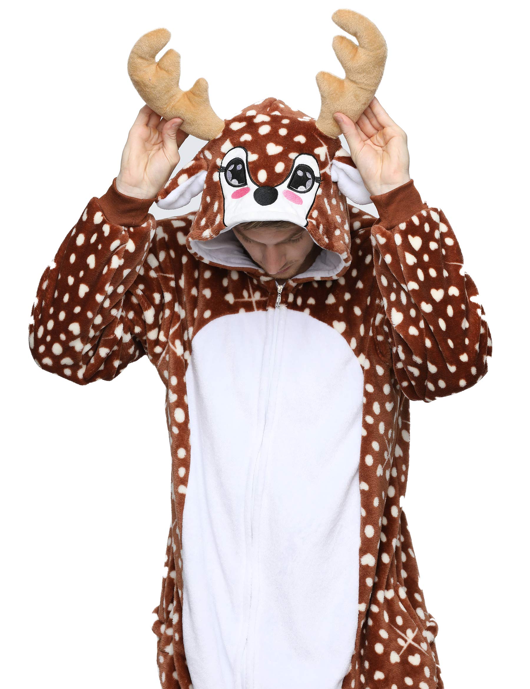 Pijama unisex de una sola pieza con diseño de animales, disfraz de fiesta de Halloween, para hombres y mujeres