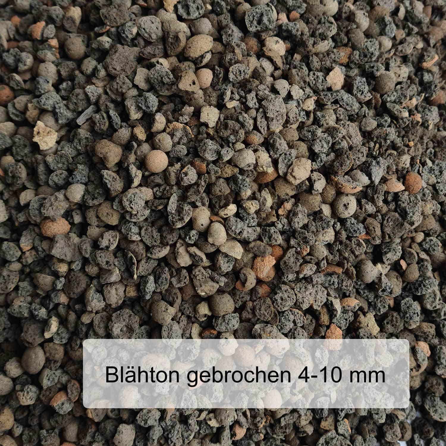 Blähton 4-10 mm aufgebrochen 50 L Tongranualt für Blumen, Kübelpflanzen, Dachbegrünung
