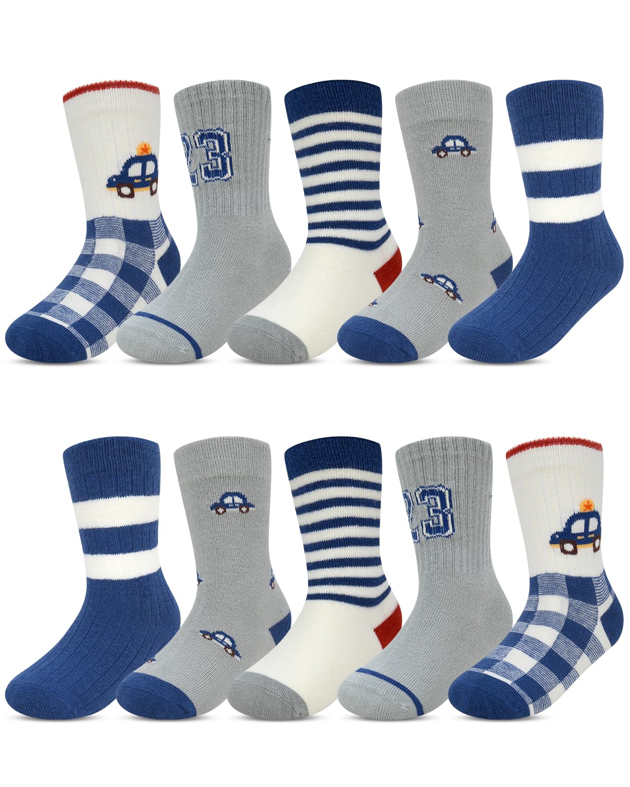 Kyopp 10/5 Paar Socken Kinder Mädchen und Jungen Funny Socken Lustig Animals Cotton Socken Crew Socks Winter/Sommer