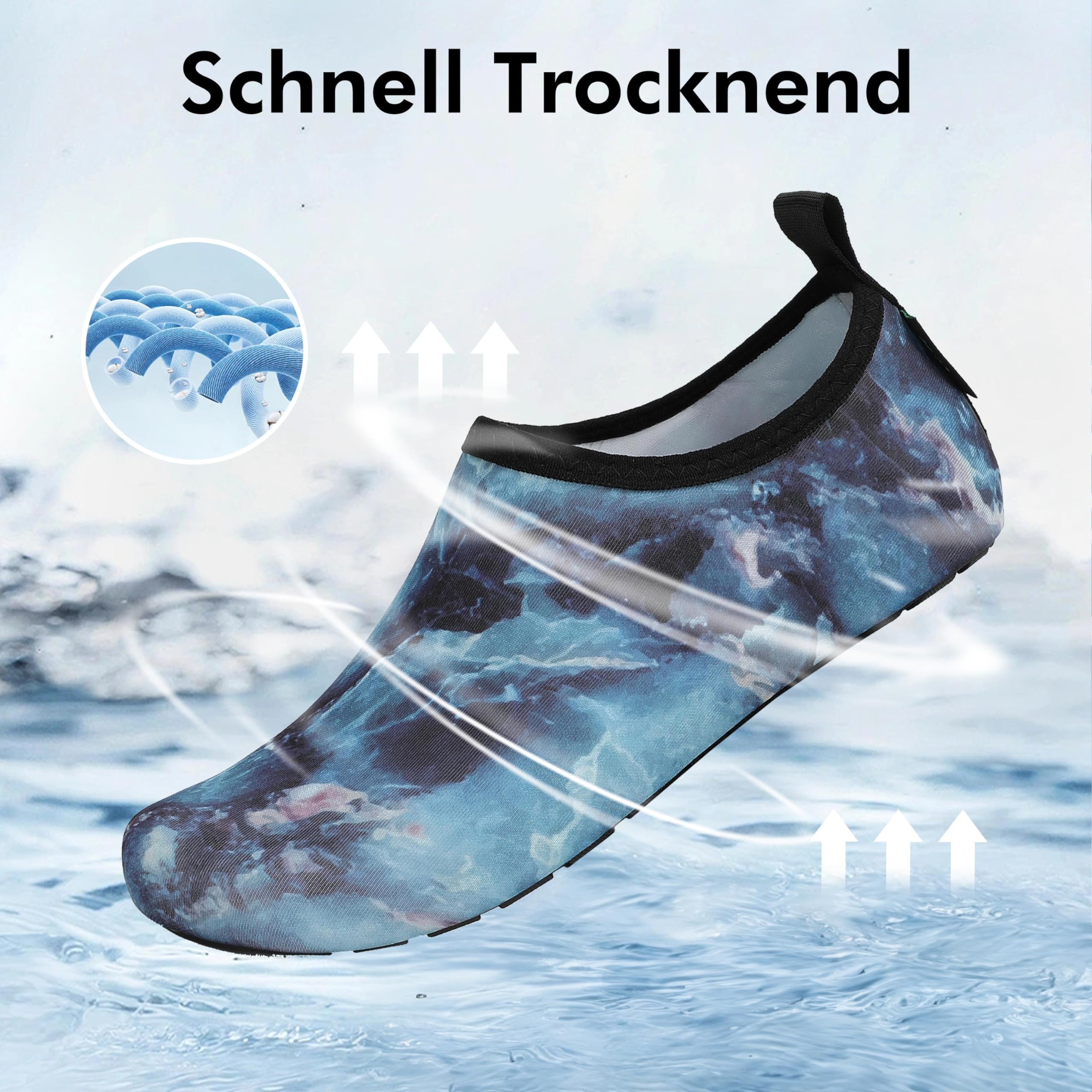 SAGUARO Scarpe da Scoglio Donna Uomo da Immersione Scarpette da Surf Water Shoes Barefoot per Bagno Spiaggia Mare Snorkel Yoga