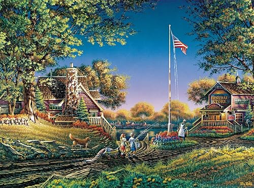 Buffalo Games - Terry Redlin - Good Morning, America! - Rompecabezas de 1000 piezas para adultos, rompecabezas desafiante perfecto para noches de