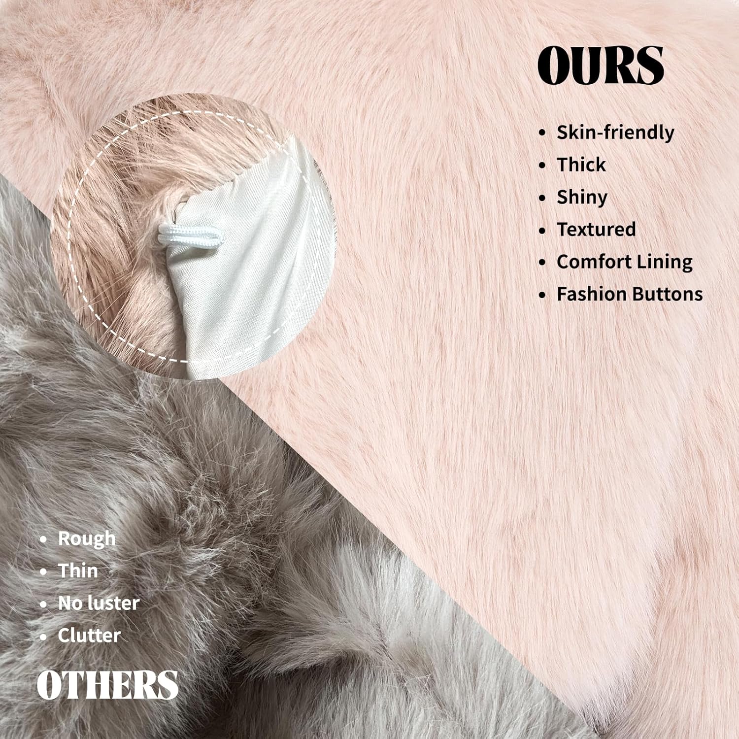 Fur Coats For Women,Plus Size Cropped Faux Fuzzy Jacket Fluffy Fall Coat. - Image 6