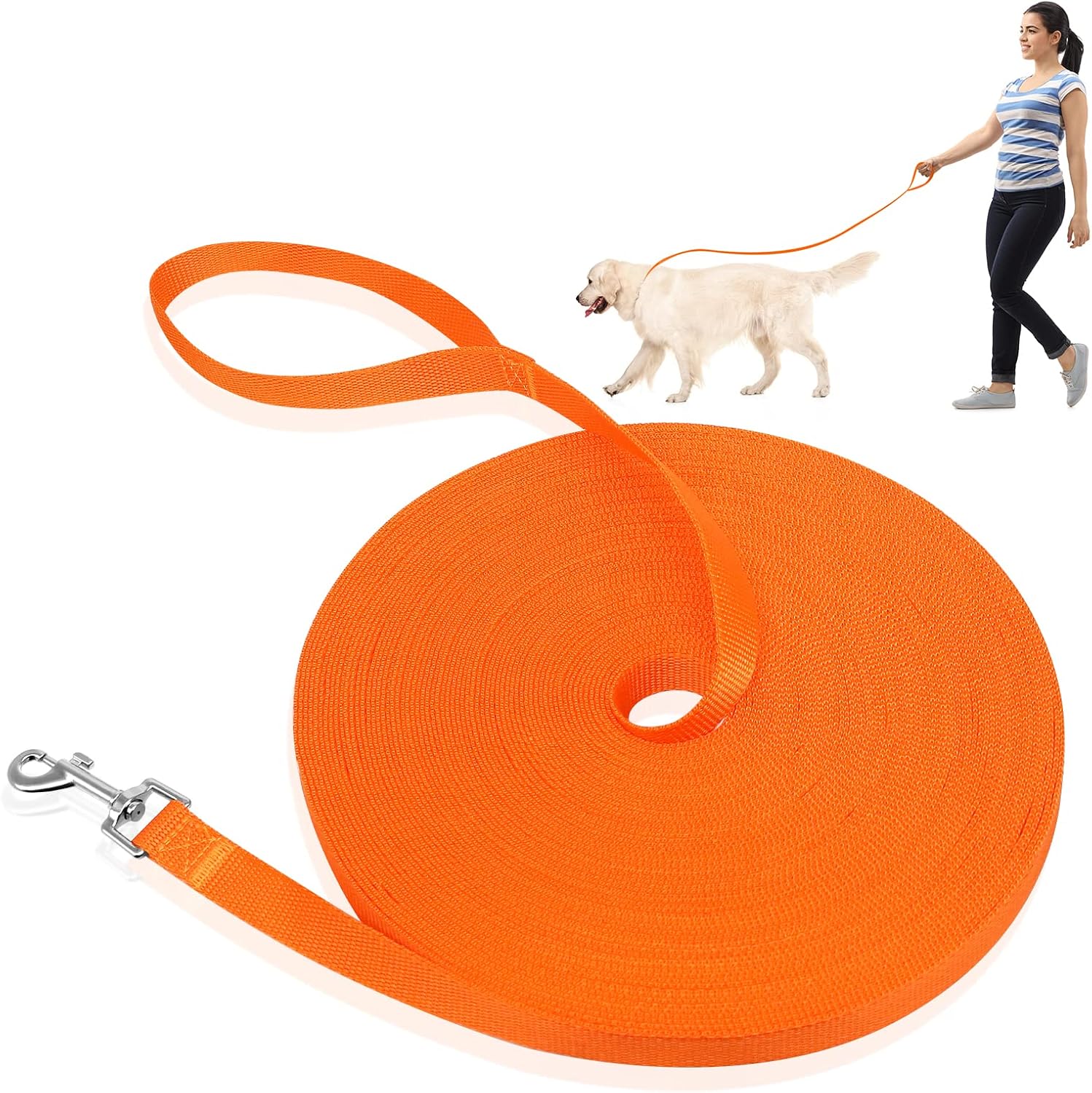 DELEE Dog Training Lead, 30m Extra Long Line Dog Leash, Durable Nylon
