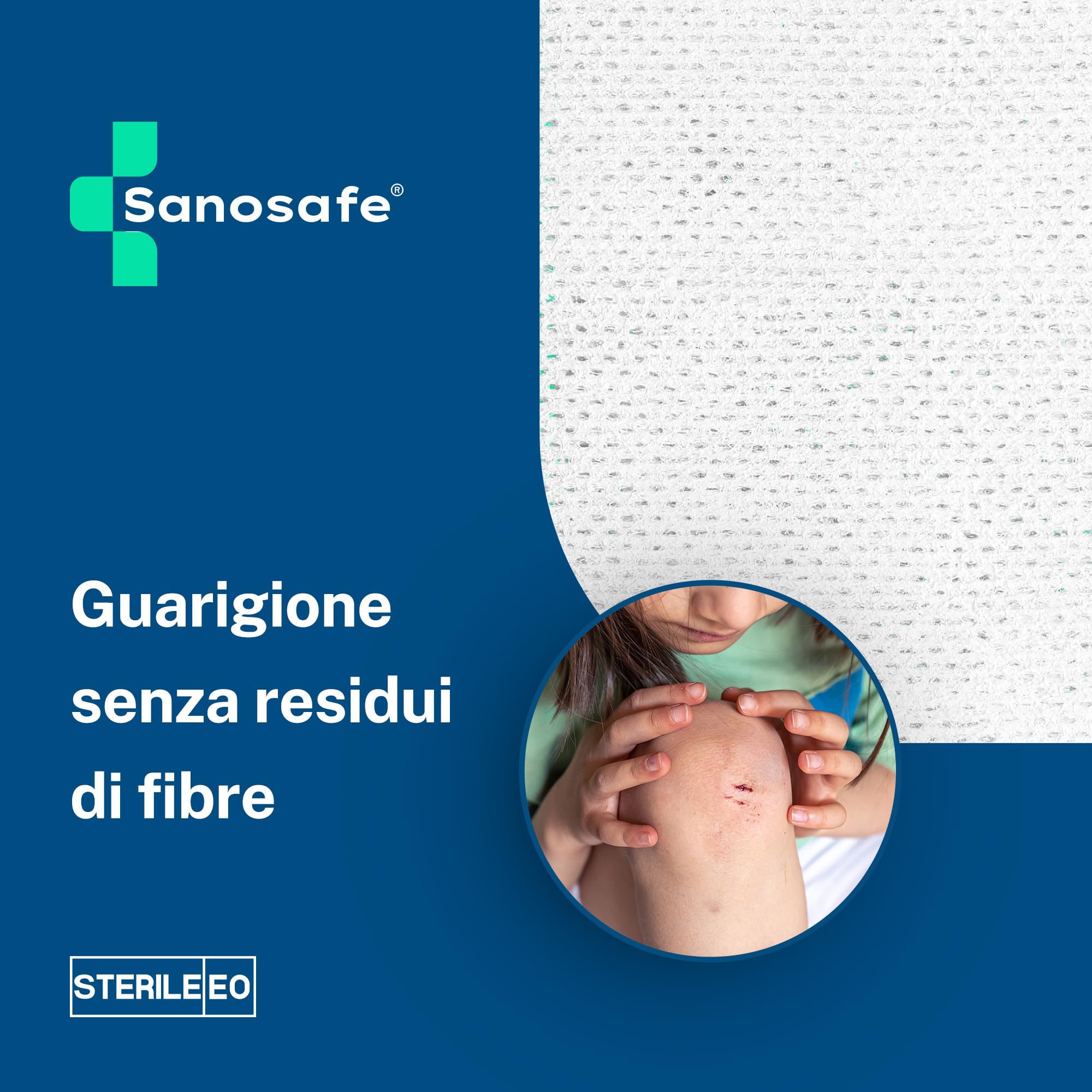 Garze Sterili 10x10 cm 100 pezzi | Garza in tessuto non tessuto per medicazione | Morbide, assorbenti e senza pelucchi