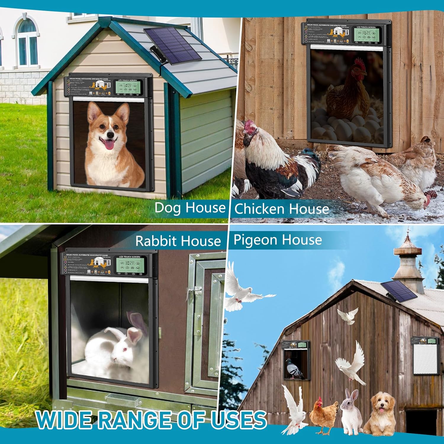 Dog Door Cat Door, Automatic Dog Door with Barbados | Ubuy