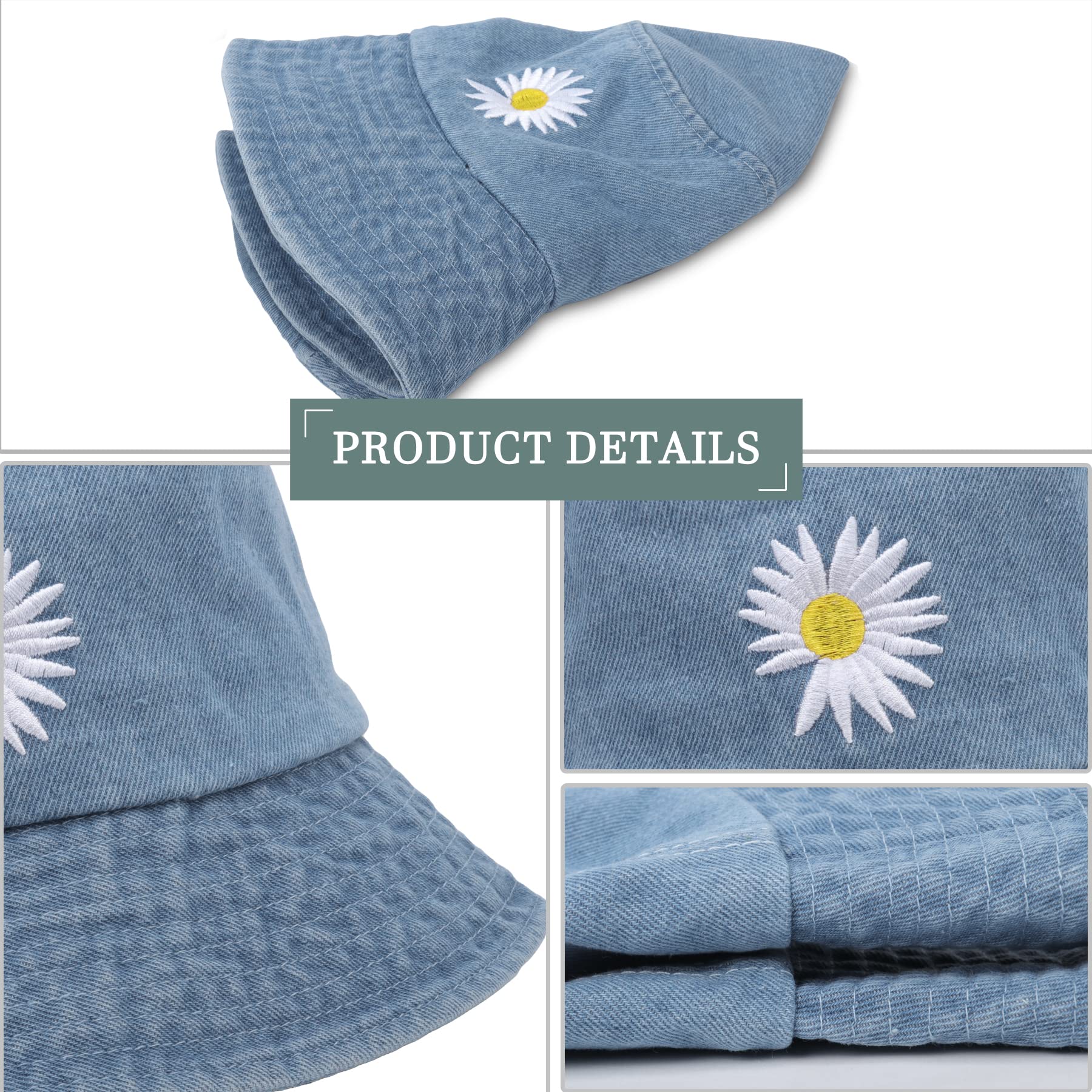 Feng Shui， Sombreros de Pescador para Mujer - Sombreros de Sol de Playa de Verano de algodón Reversible Sombrero de Pescador Plegable para Viajes Playa Senderismo Reino Unido