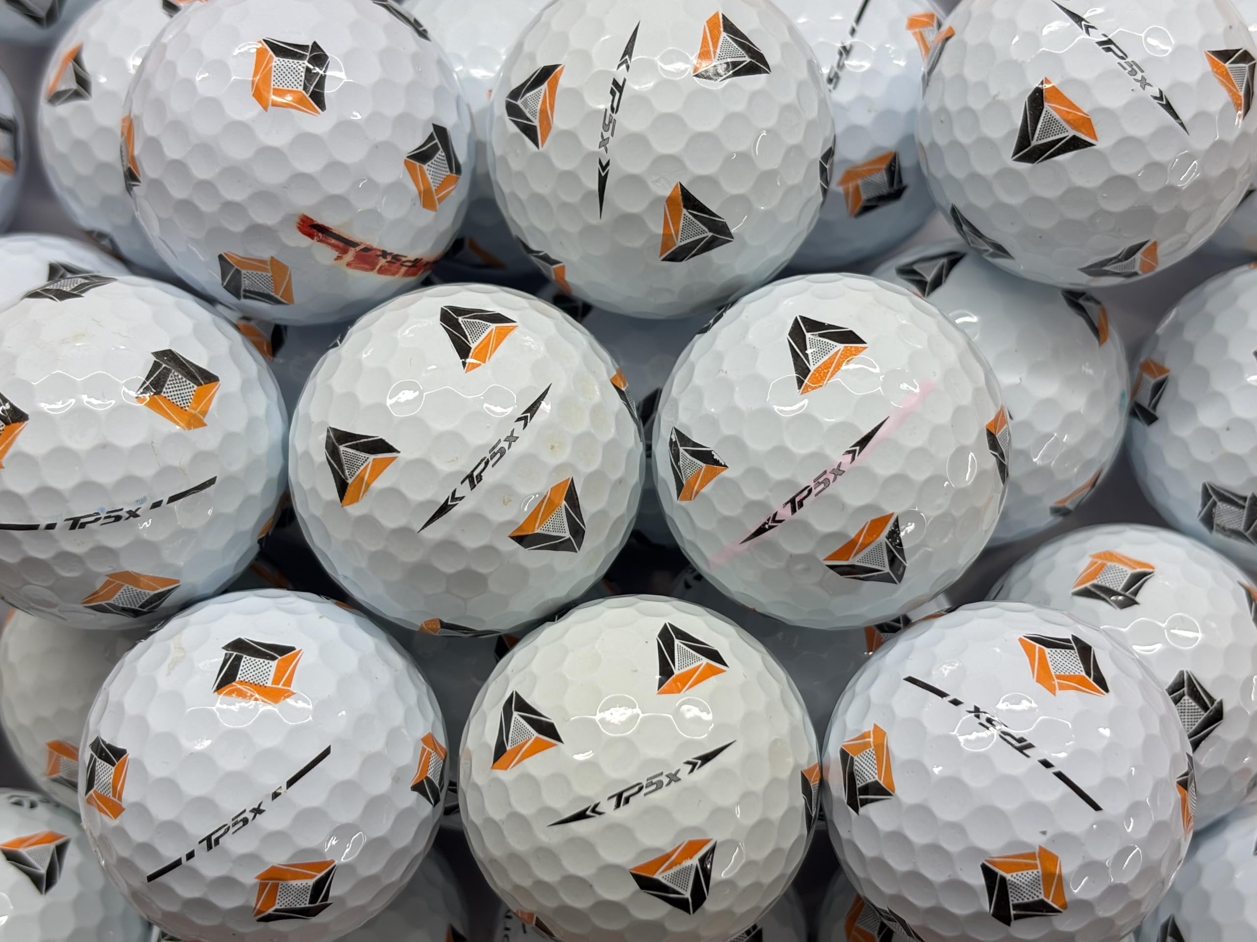 12 TP5X Pix Golf balls for taylormade Pearl/Grade A condition (used not new)
