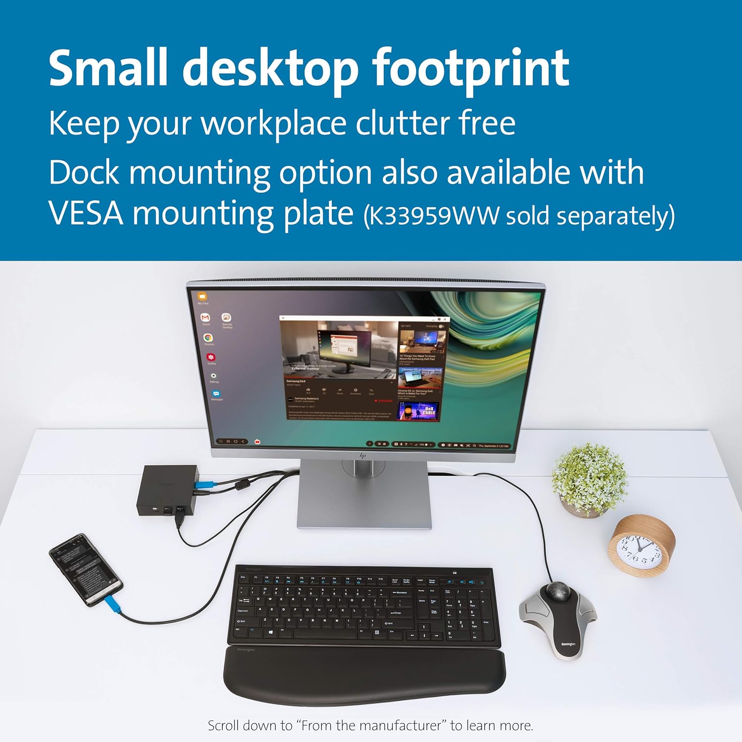 One-Day Sale: Up to 70% Off Kensington SD2000P USB-C Docking Station for Ipad Pro, Windows Laptops, Surface, MacBooks and Chromebooks - Single 4K video, 135W (K38260NA)