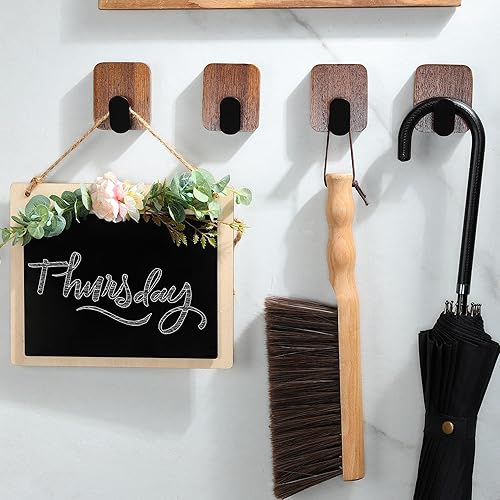 Miniatura 30 de DELITON - Paquete de 4 ganchos adhesivos para colgar resistentes para bata de abrigo, ganchos de ducha impermeables de acero inoxidable