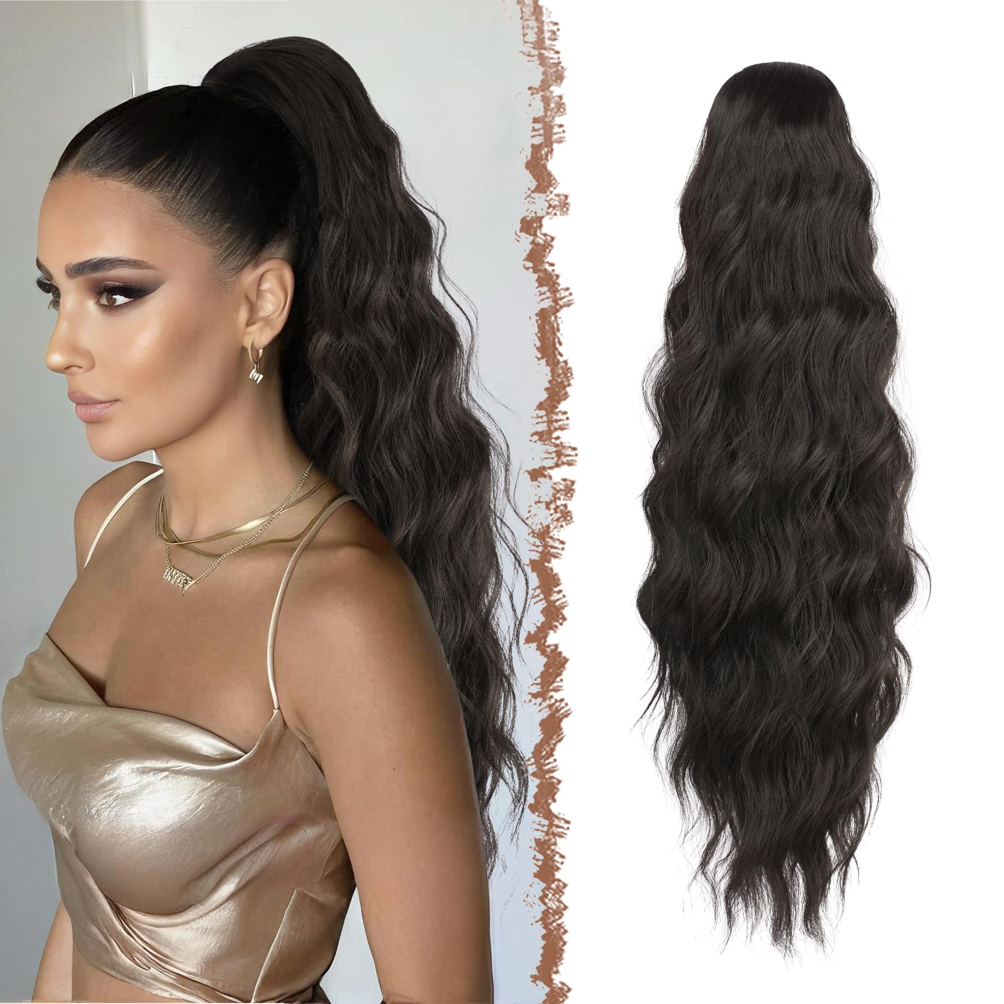FESHFEN Long Ponytail Extensions