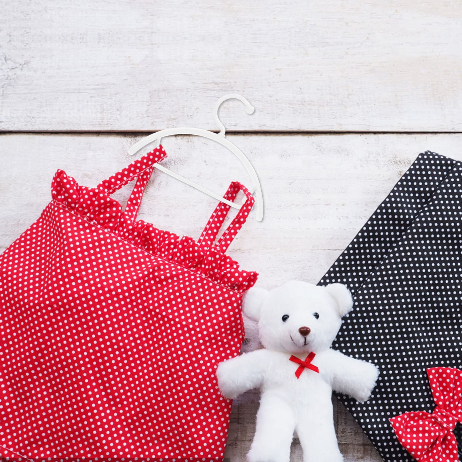 SEWACC 25pcs Mini Doll Clothes Hanger Doll Accessory Zinc Alloy Practical for DIY