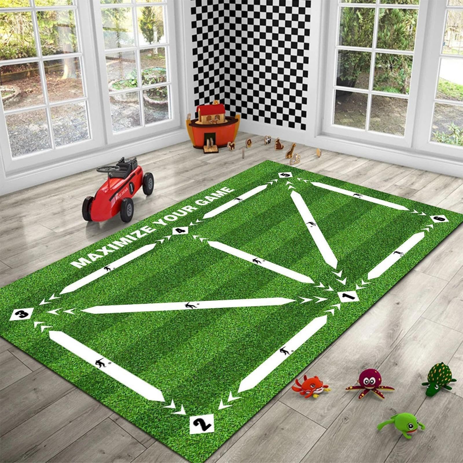 football training mat for kids 40x60cm indoor soccer dribble practice pad non slip silent starter practice carpet polyester skill development game mat for home