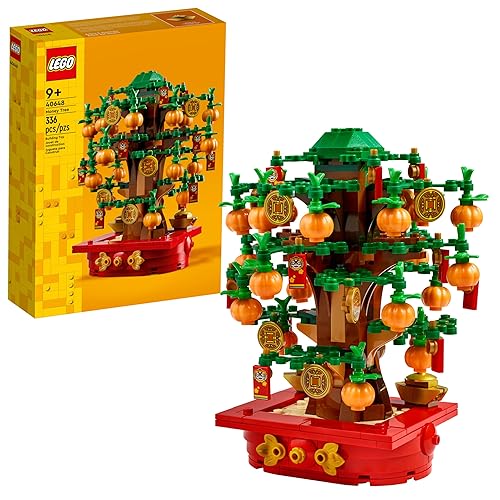 LEGO Money Tree - Lunar New Year Building Toy - Kids Chinese Culture Learning and Educational Toy for Boys and Girls, Ages 9+ - Holiday Decorations for Table - 40648
