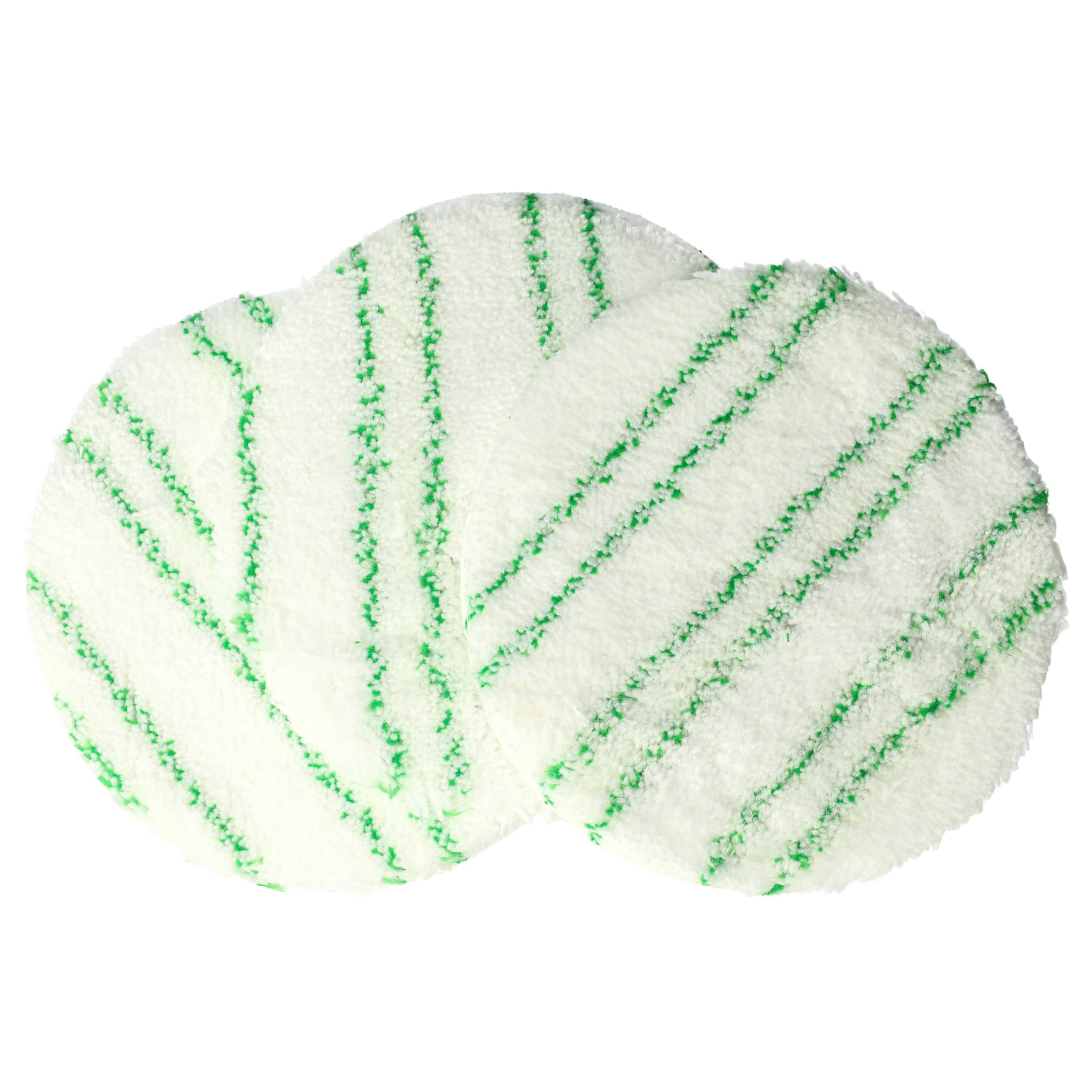 vhbw 3x Polishing Pad Replacement for Kärcher 2.863-197.0 for Floor Polisher - Buffing Wheel Set for Laminate Green White