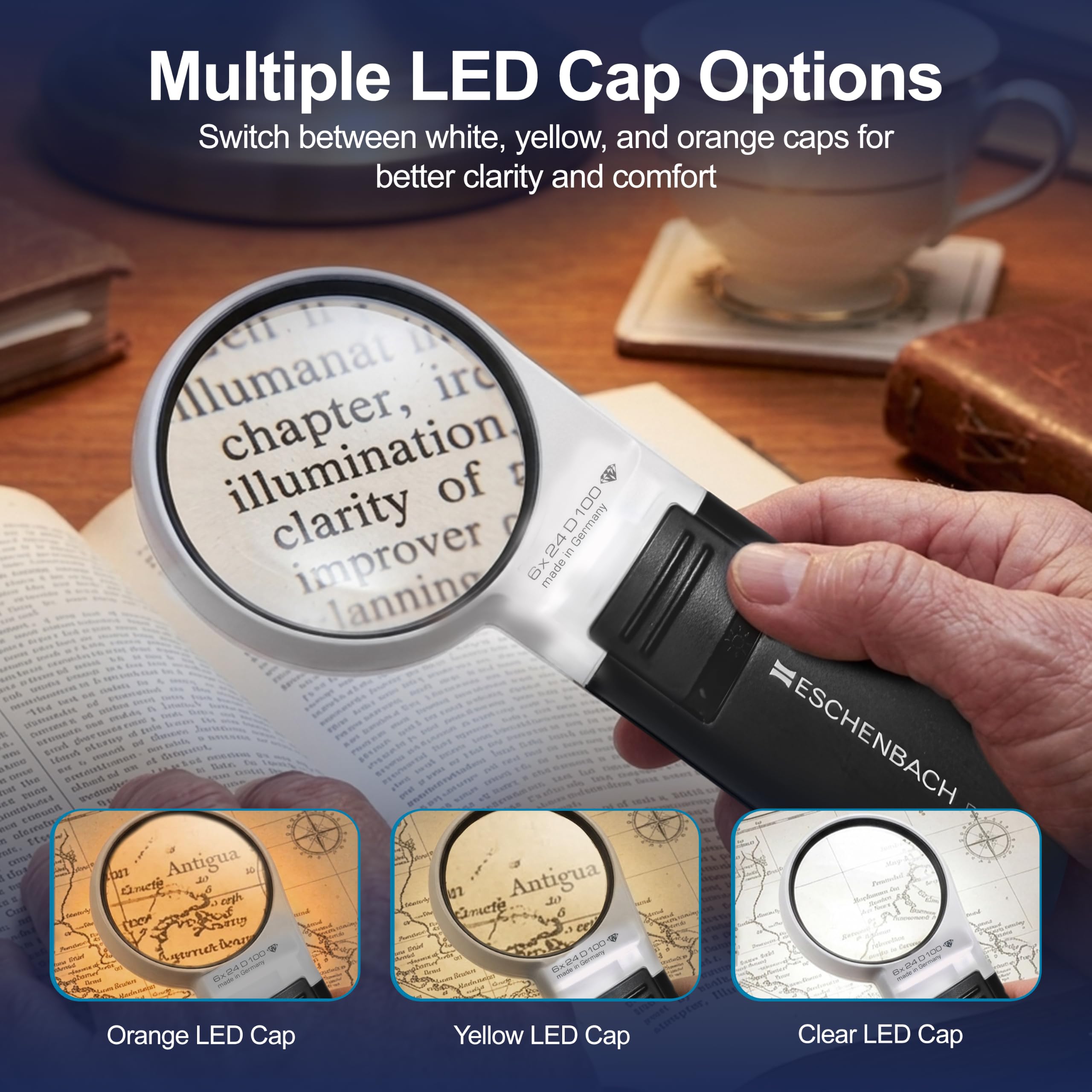 Eschenbach Loupes mobilux LED 24dpt 6X Ø 58mm