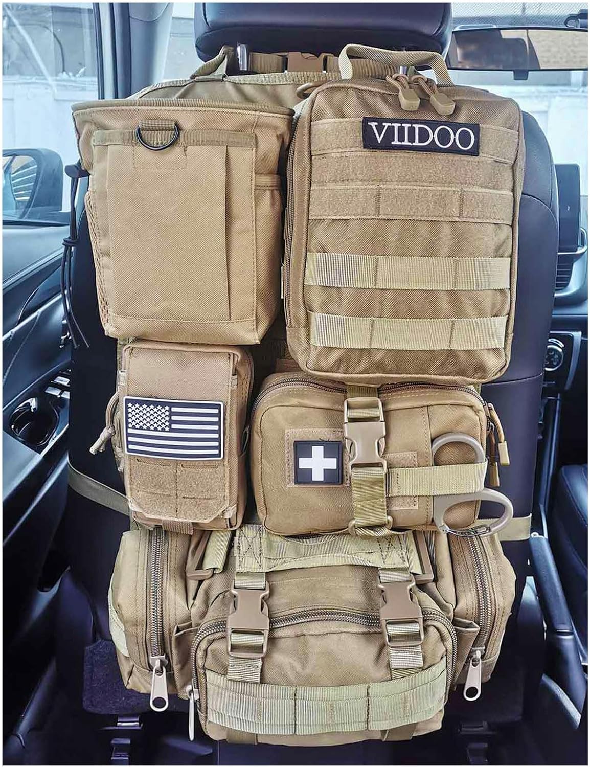 Car Truck Seat Back Organizer Tactical Molle, Upgrade