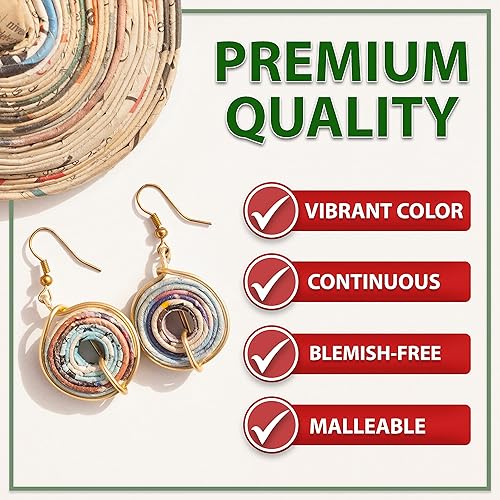 Miniatura 5 de Mandala Crafts Alambre de aluminio anodizado para manualidades de calibre 12, 14, 16, 18, 20, 22 (calibre 8, tono cobre)