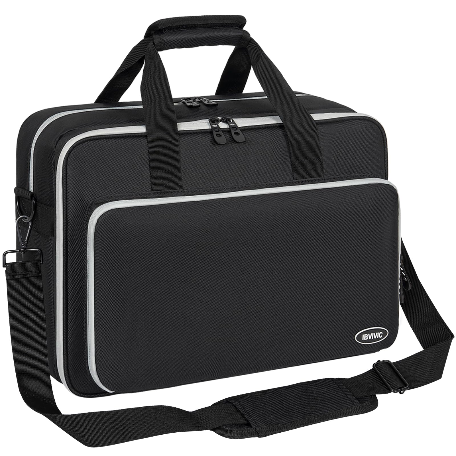 OUUTMEE Tasche für PlayStation 4/5, Tragetasche für unterwegs, Umhängetasche kompatibel mit PlayStation 5, Schützende Aufbewahrungstasche für Konsolen-Disc/Digital Edition, Spielkarten, HDMI
