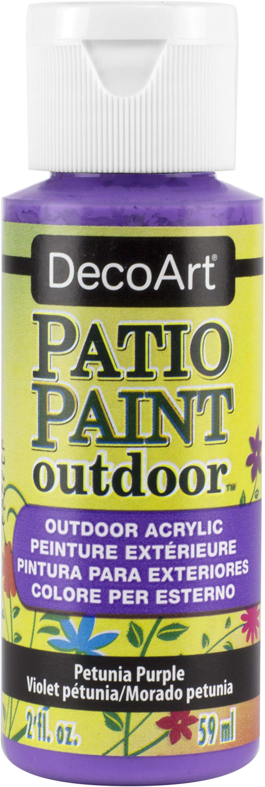 DecoArt Outdoor Acylic Paint, Acrylic, Petunia Purple, 59ML