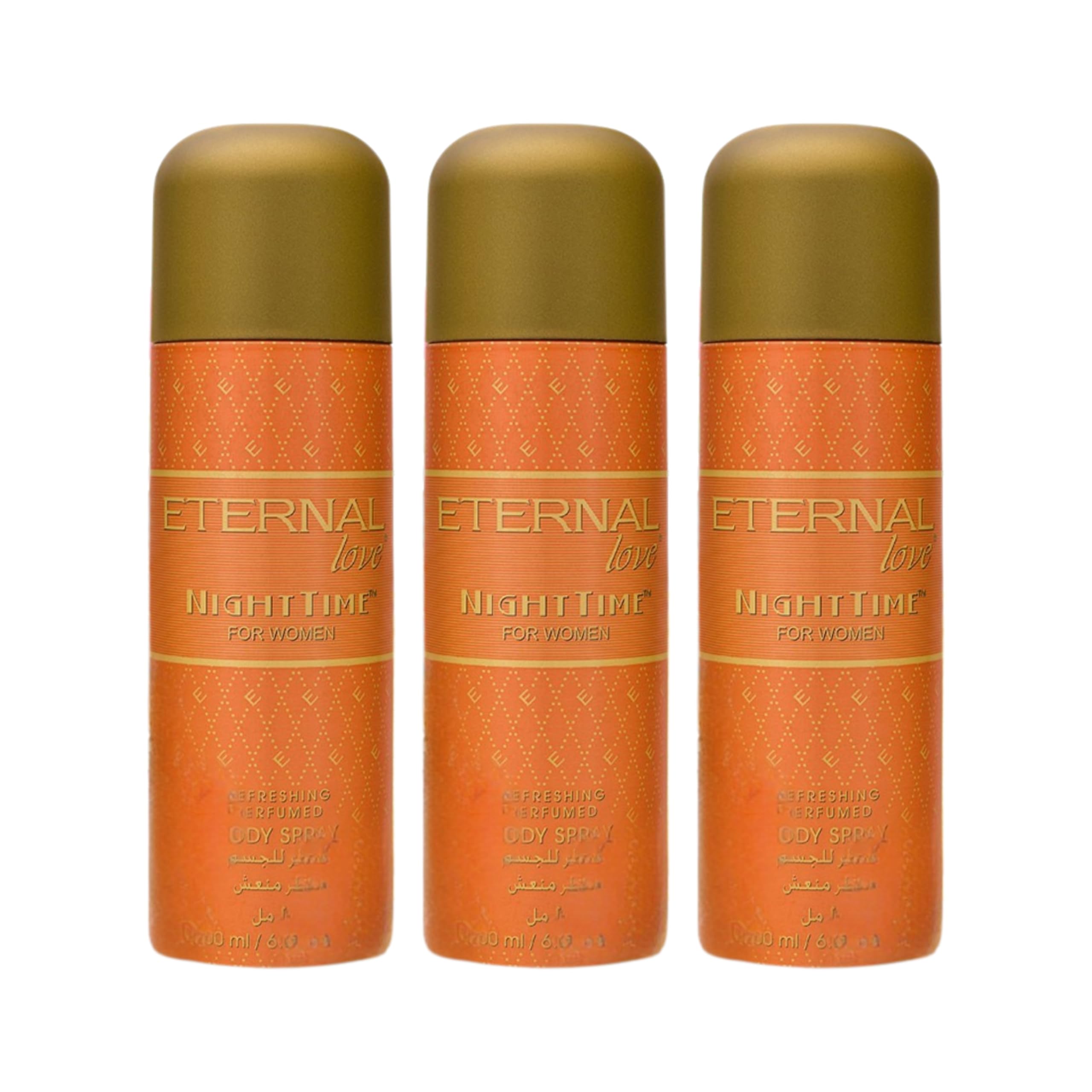 Eternal Love Nighttime - Body Spray for Women | Delicate Floral & Seductive Musk Notes | Fresh, Elegant & Magnetic Scent | Aldehydes, Jasmine & Balsam | Long-Lasting Perfume | 200 ml (Pack of 3)-picture-18