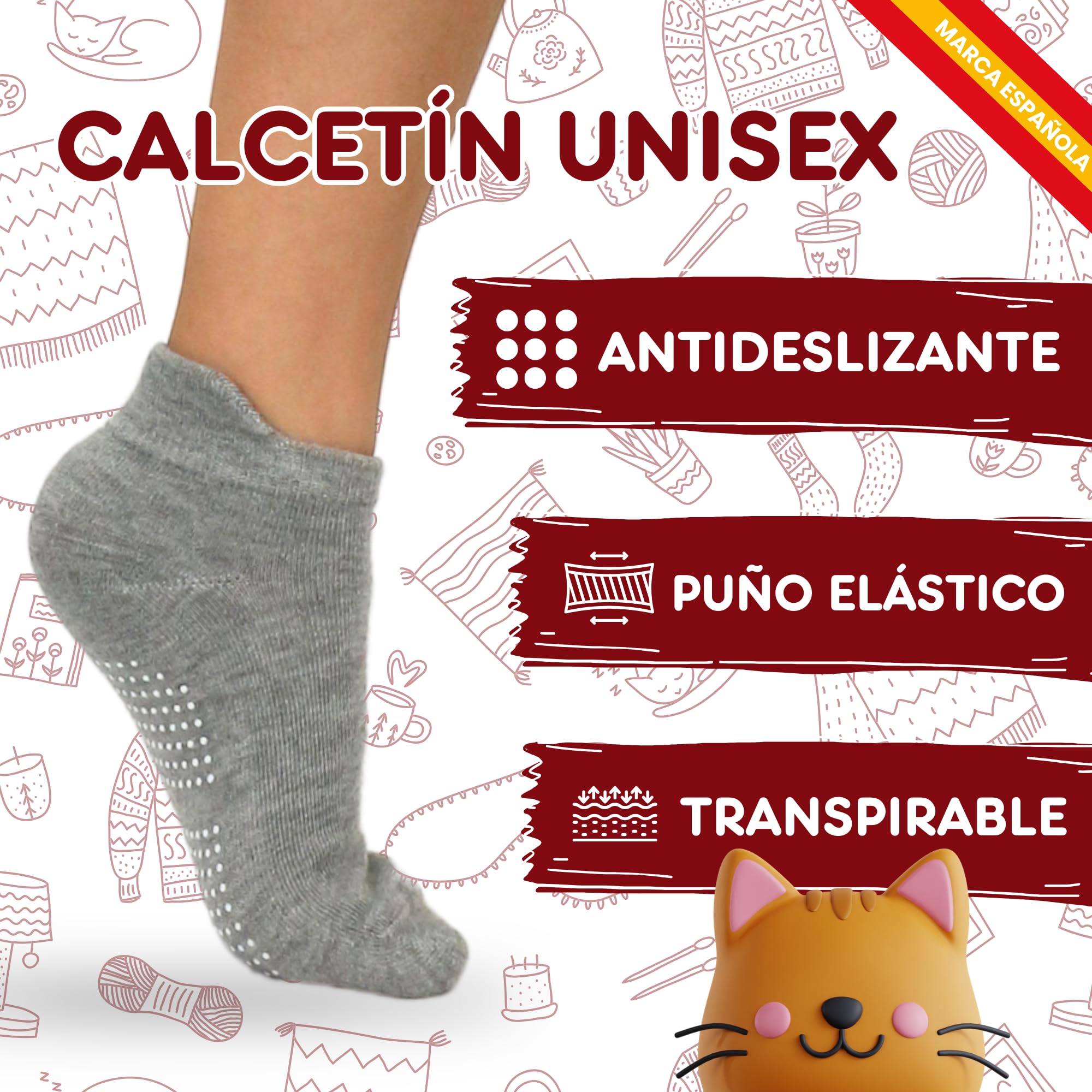 POPYS® Calcetines antideslizantes de Algodón para Niños Multicolor | Calcetines para Niños y Niñas para todo tipo de actividades — view 4