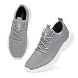 Men's Running Shoes Fashion Sneakers Lightweight Breathable Flying Knitting Lace Up Mesh Walking Shoes Workout Casual Sports Shoes