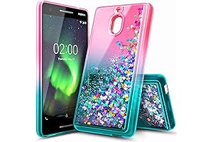 Nokia 2 Case – Designs for Girls and Women (Pink/Aqua)