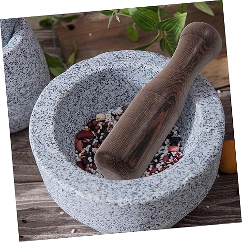 Miniatura 4 de GLEAVI Pollo Wenge madera maja ajo machacador 6.88 pulgadas barra de molienda de madera para cocina condimento salsa medicina y purés