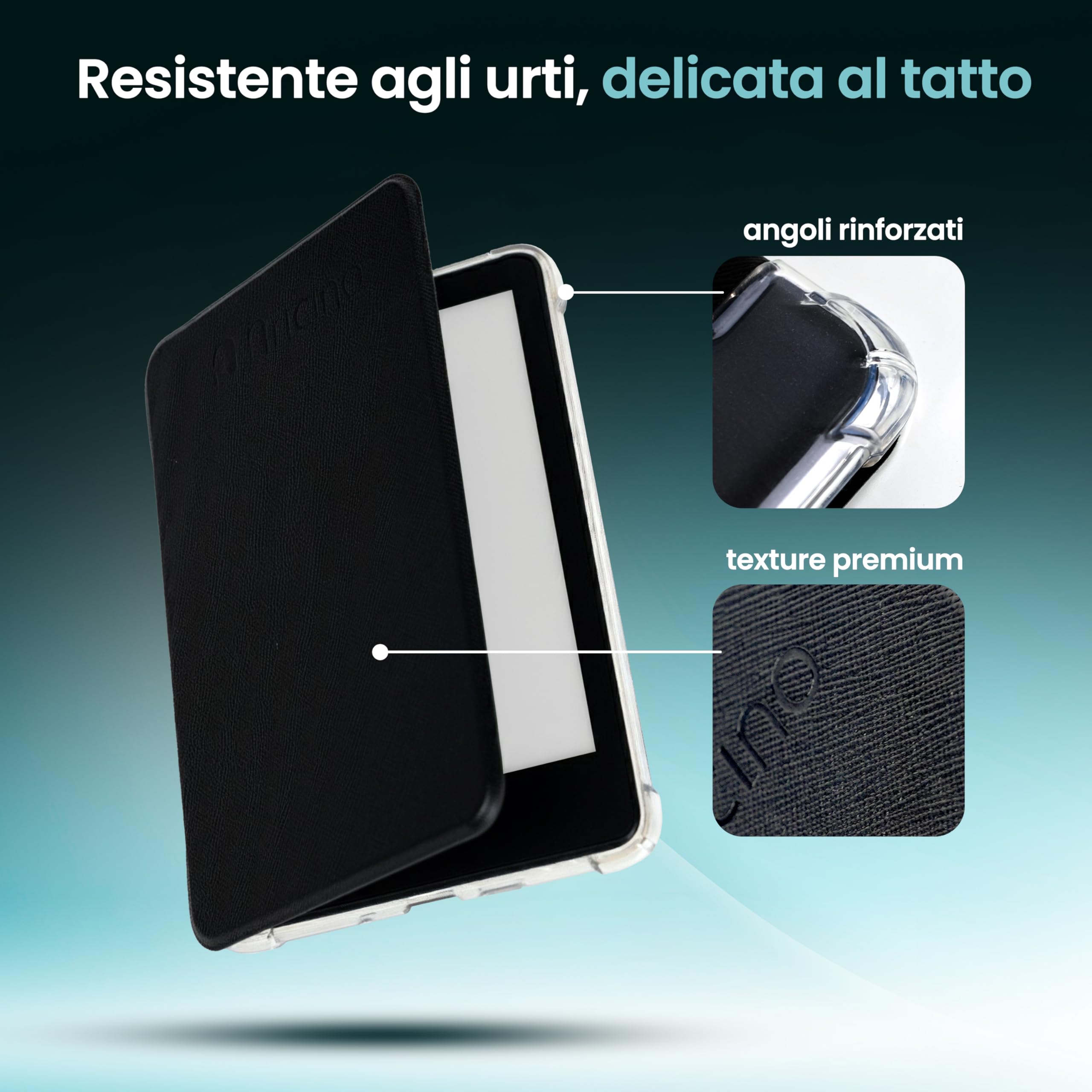 Custodia per eReader 6'' compatibile con Kindle (11ª gen) – Cover protettiva in PU Leather con Auto Sleep/Wake