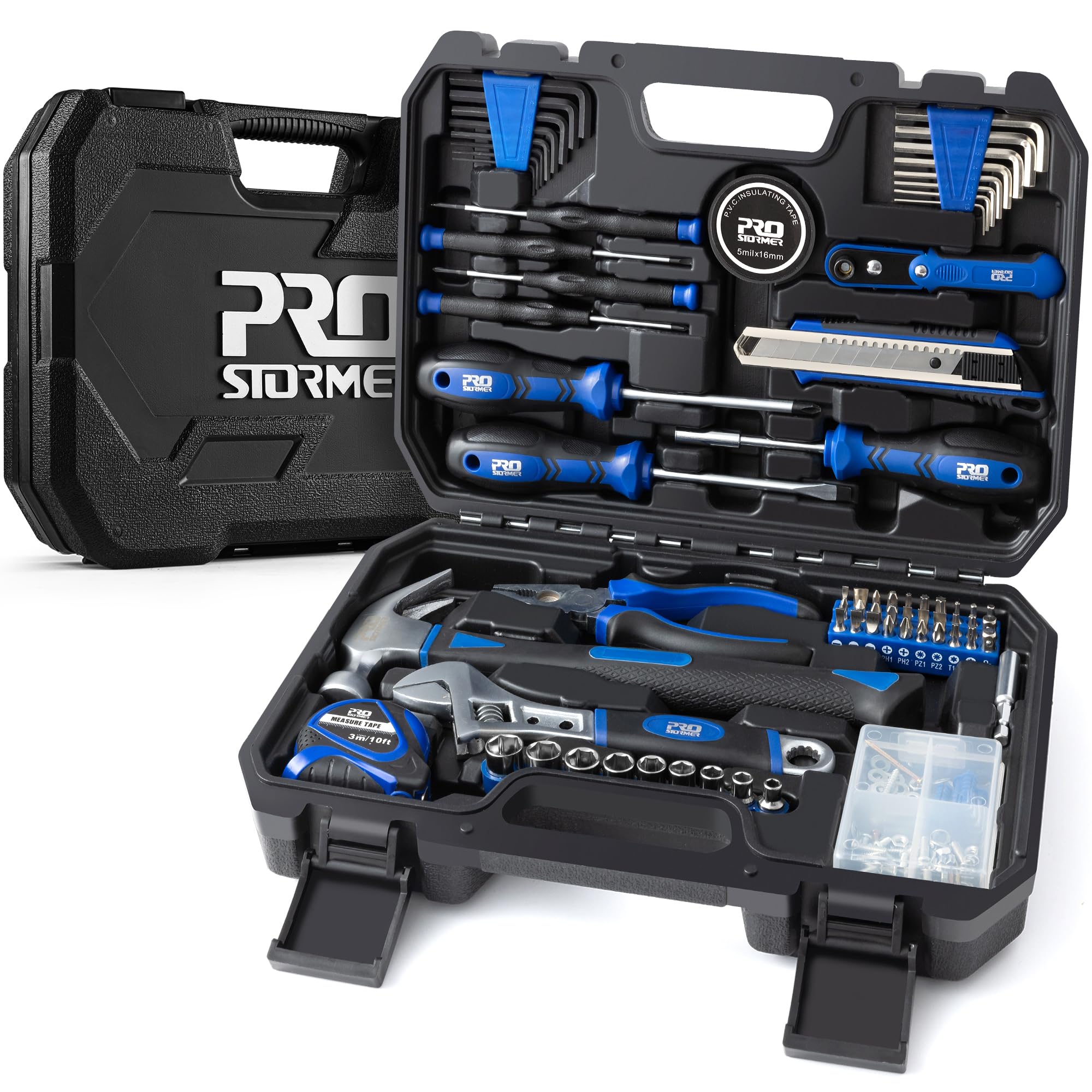 Amazon.co.jp: Prostormer 160点 家庭用多機能工具セット（収納ケース 