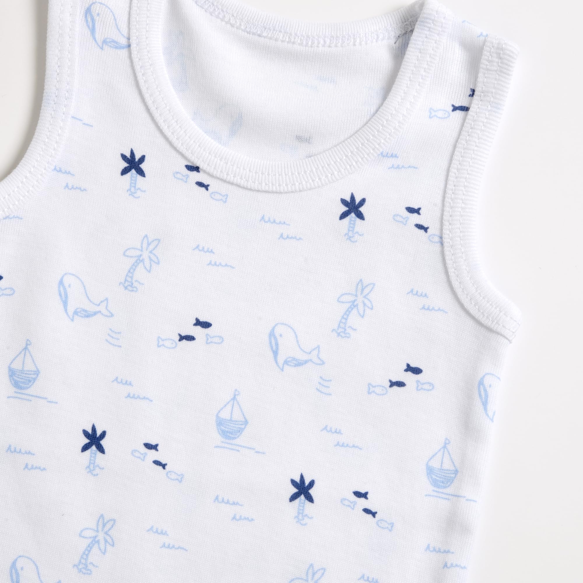 Prénatal, Set de 5 Body Bebé Sin Mangas, en Suave Algodón, con Cómoda Apertura con Botones