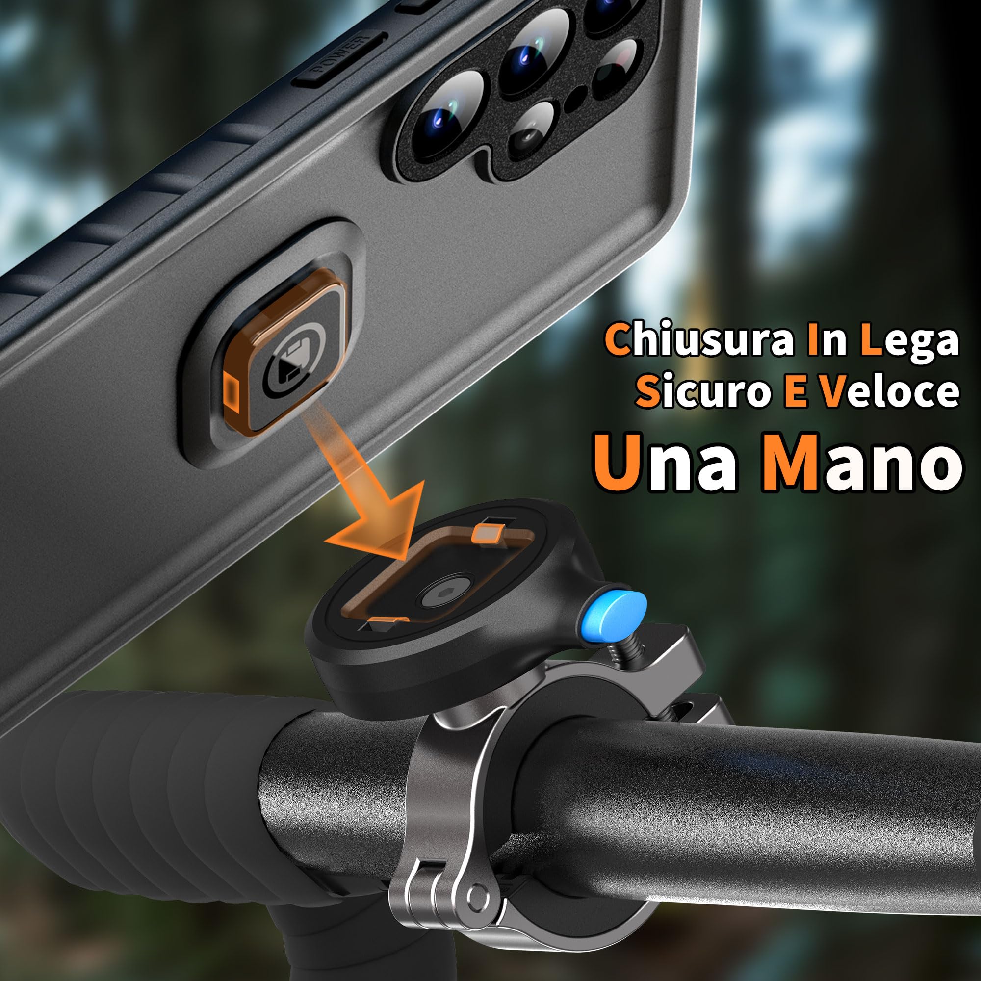 Cozycase Impermeabile Porta Telefono Bici Moto Per Samsung Galaxy S26 Ultra