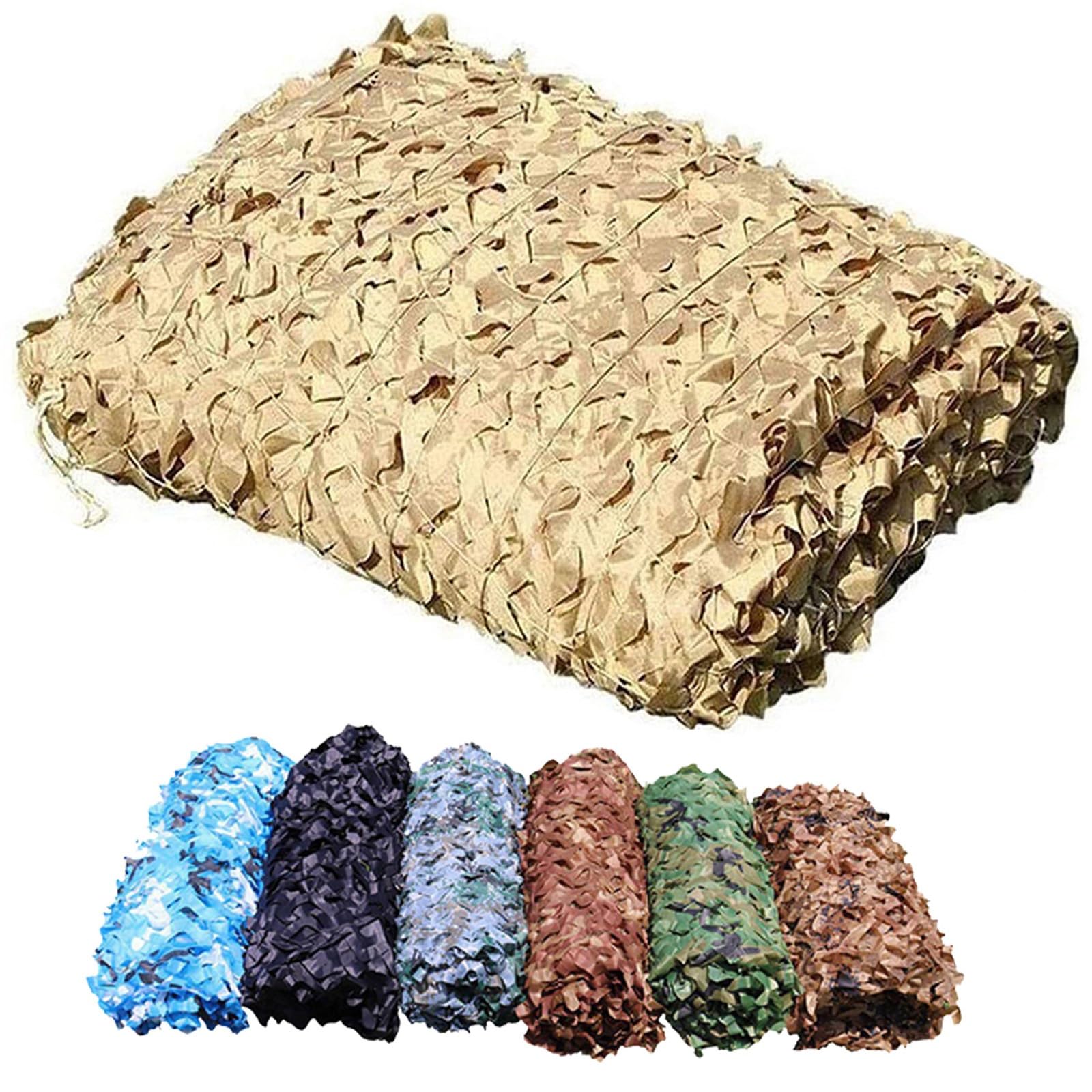 Oudini 4*9M/13.1*29.5Ft Garden Camouflage Shade Net, Sunscreen Net, Oxmilitary Reinforced Camo Netting, For Car Cover Camping Hunting/4 * 9M/13.1 * 29.5Ft