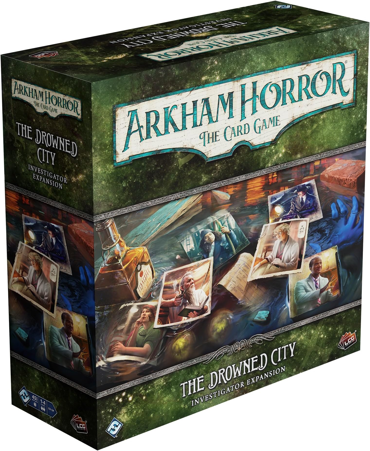 Fantasy Flight Games | Arkham Horror The Card Game: The Drowned City Investigator Expansion | Cooperative Game | Ages 14+ | 1-4 Players | 1-2 Hours Playing Time