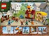LEGO Minecraft Ghost Balloon Village Attack مجموعة صنع الألعاب الإبداعية للأطفال الذين تتراوح أعمارهم بين 21273 و10 سنوات وأكثر وتضم شخصيات مصغرة من Steve وDawn وPiglin وIron Golem بوضعية قابلة للتعديل (555 قطعة)