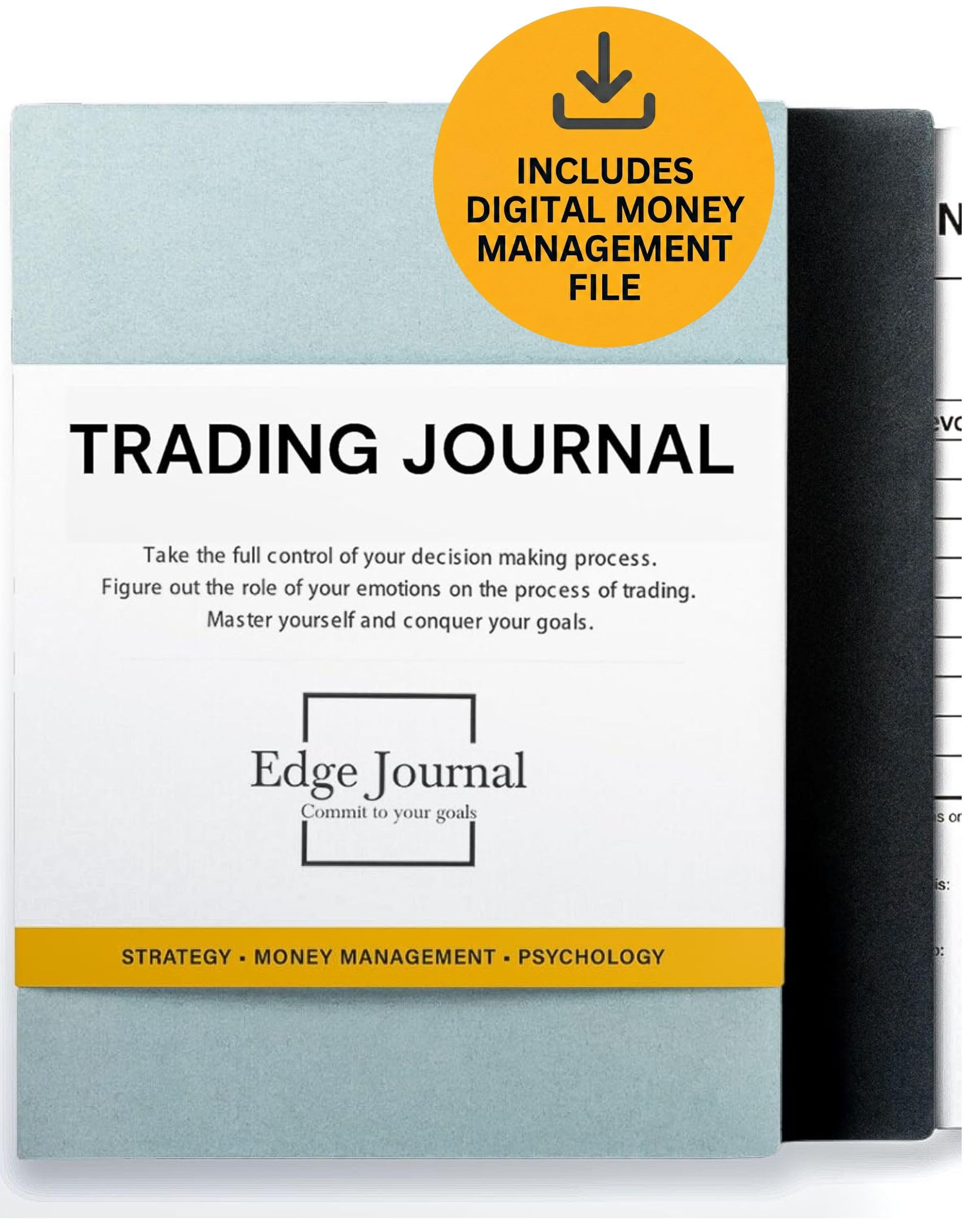 Trading Journal: Guided trading journal, trading log book & investment journal. 300 pages to track psychologic patterns, manage risk and improve trade ... with crypto, stocks and forex market