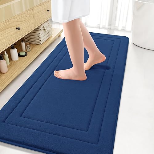 Miniatura 210 de Arotive Tapete de baño de espuma viscoelástica de 30 x 20 pulgadas, ultra suave y absorbente, lavable a máquina, cómodo tapete de baño para suelo