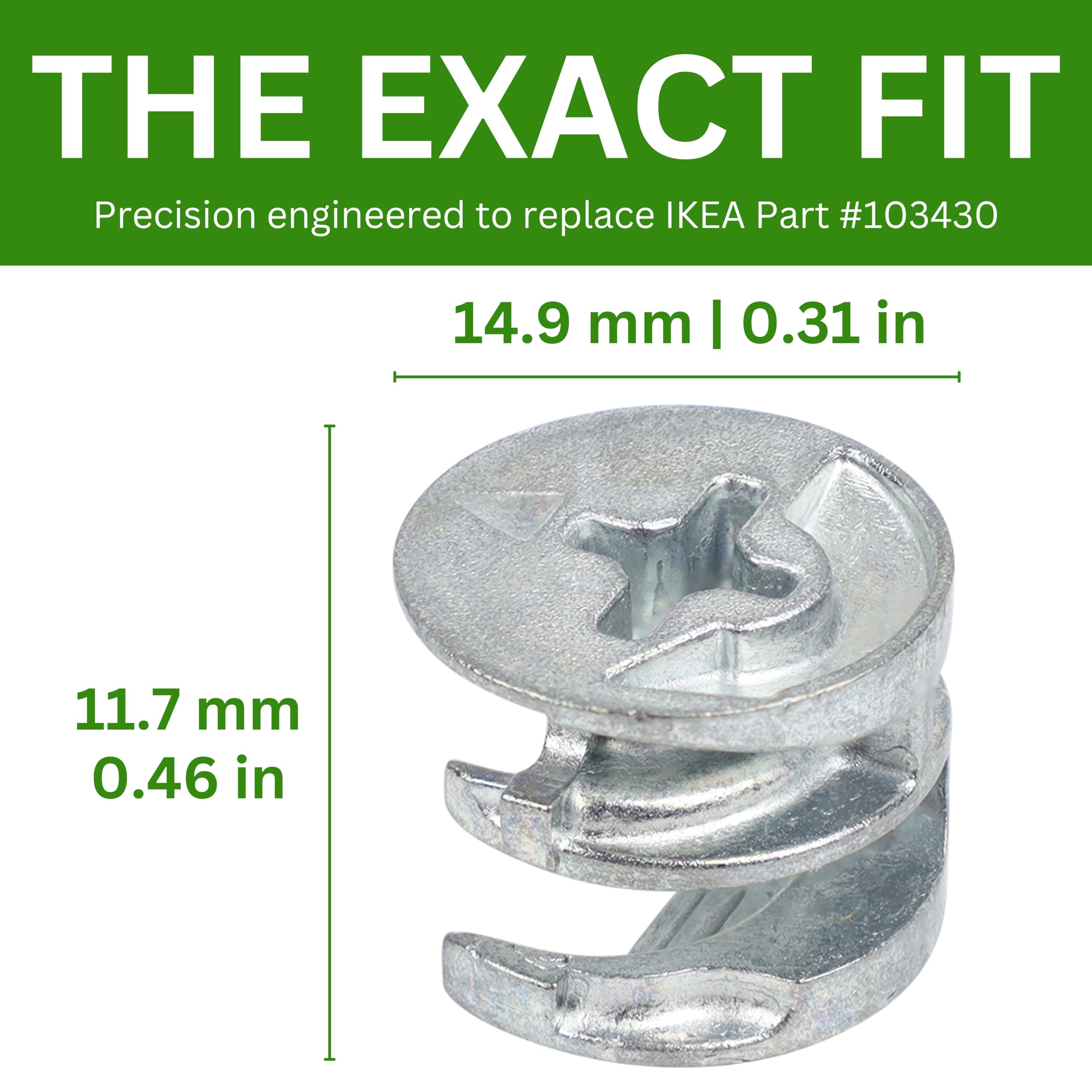 A ページ Ikea Cam lock nuts, Part # 103430 (4 pack) - NEW USA shipped
