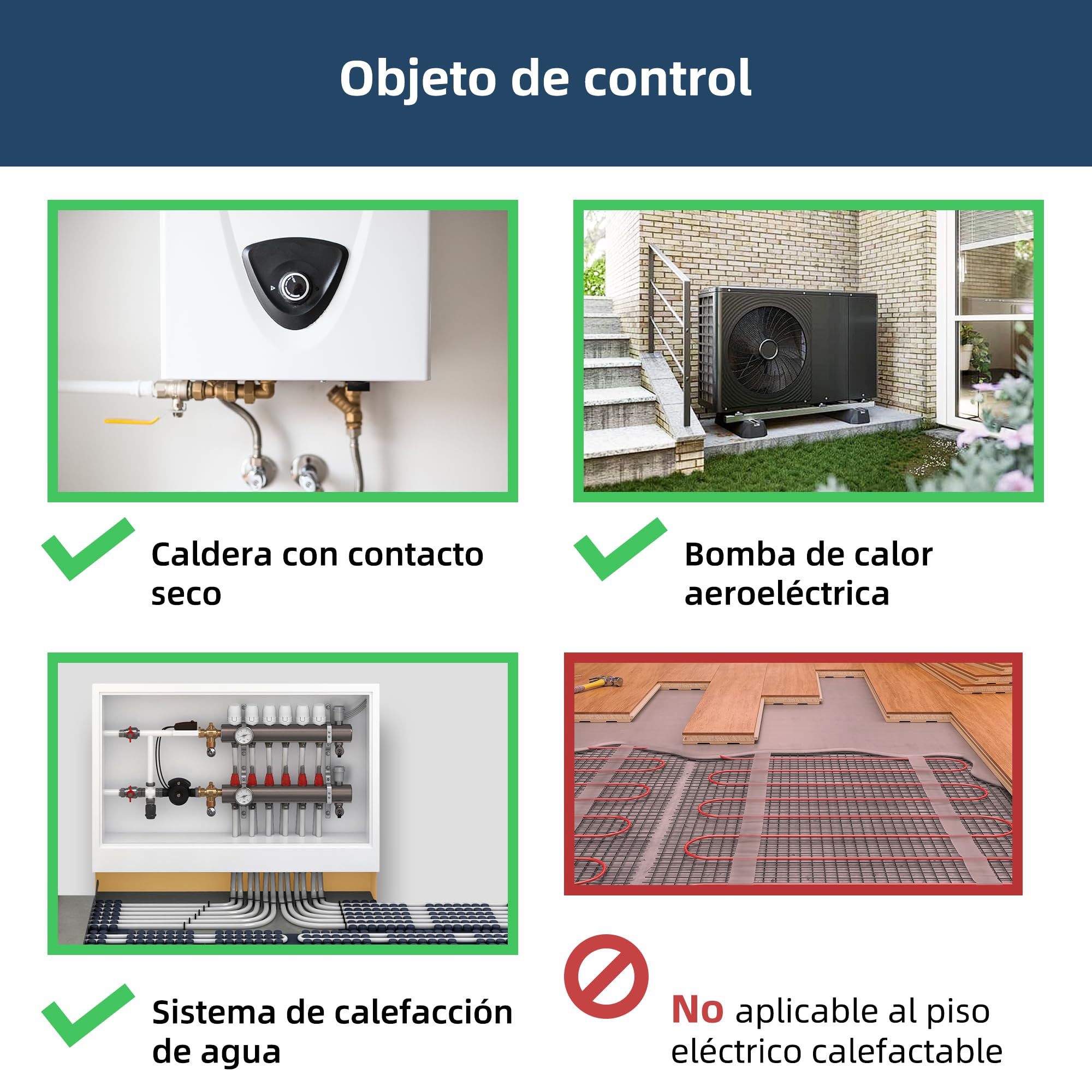 Termostato Wi-Fi con batería. Apto para calderas de Gas y válvulas. Termostato programable Diariamente Compatible con Alexa y Google Assistant. Control Tuya Alimentado por USB y con Receptor.
