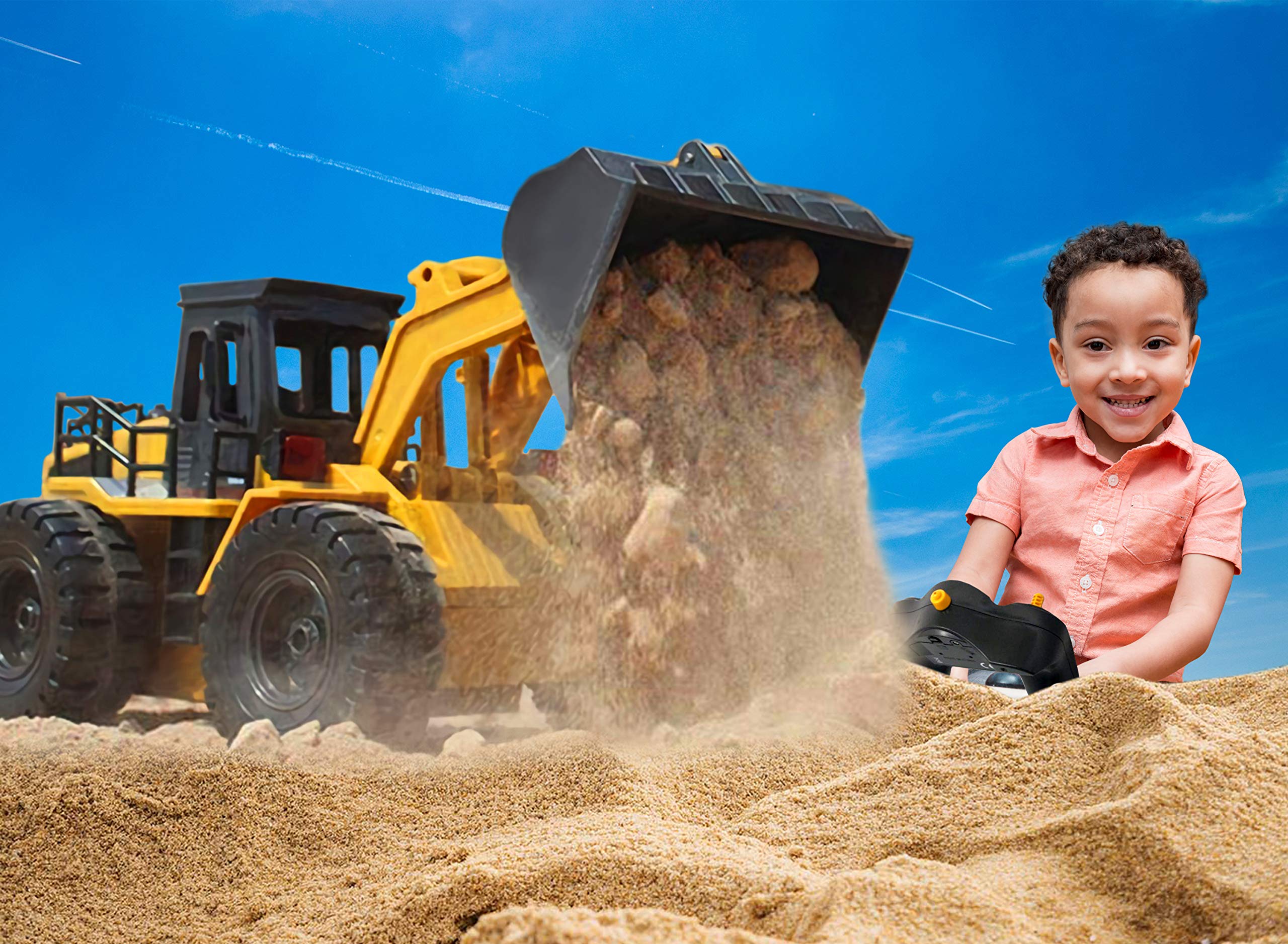 Top Race 6 Channel Full Functional Front Loader, RC Remote Control