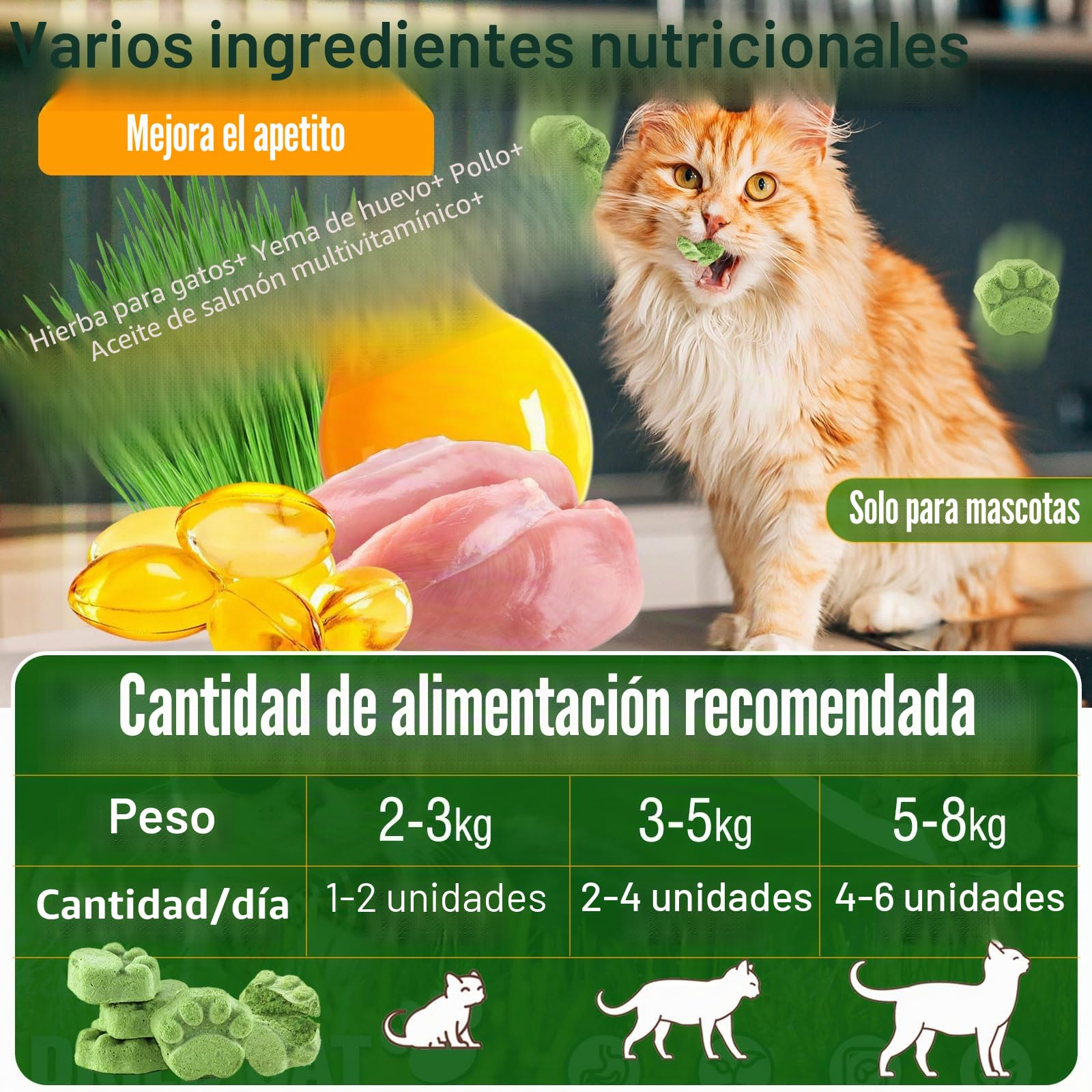 Golosina de Hierba Gatera para Gatos, 50g Snack Liofilizado con Hierba Gatera para Limpiar los Dientes