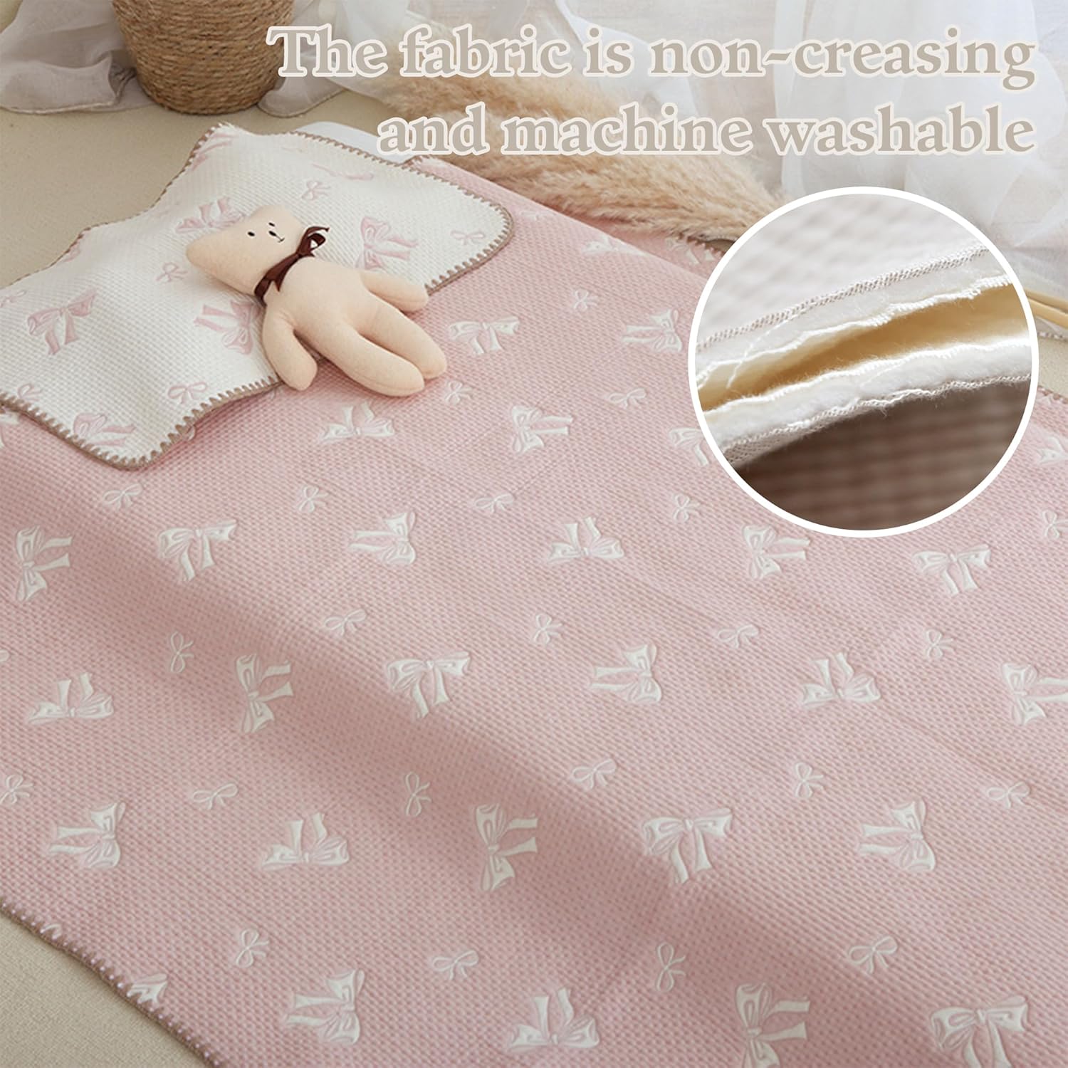 Personalized Baby Blankets for Boys Girls, Custom Baby Blankets with Name, Cotton Toddler Bed Throw Blanket Kid Pillow for Newborn Customized Baby Gifts for Birthday Shower Nursery Swaddles