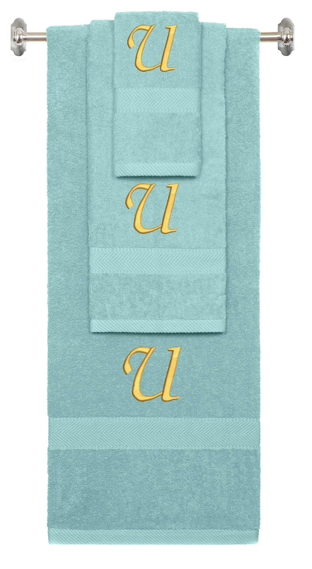 Personalized Monogram Towel Set - Custom Embroidery -19