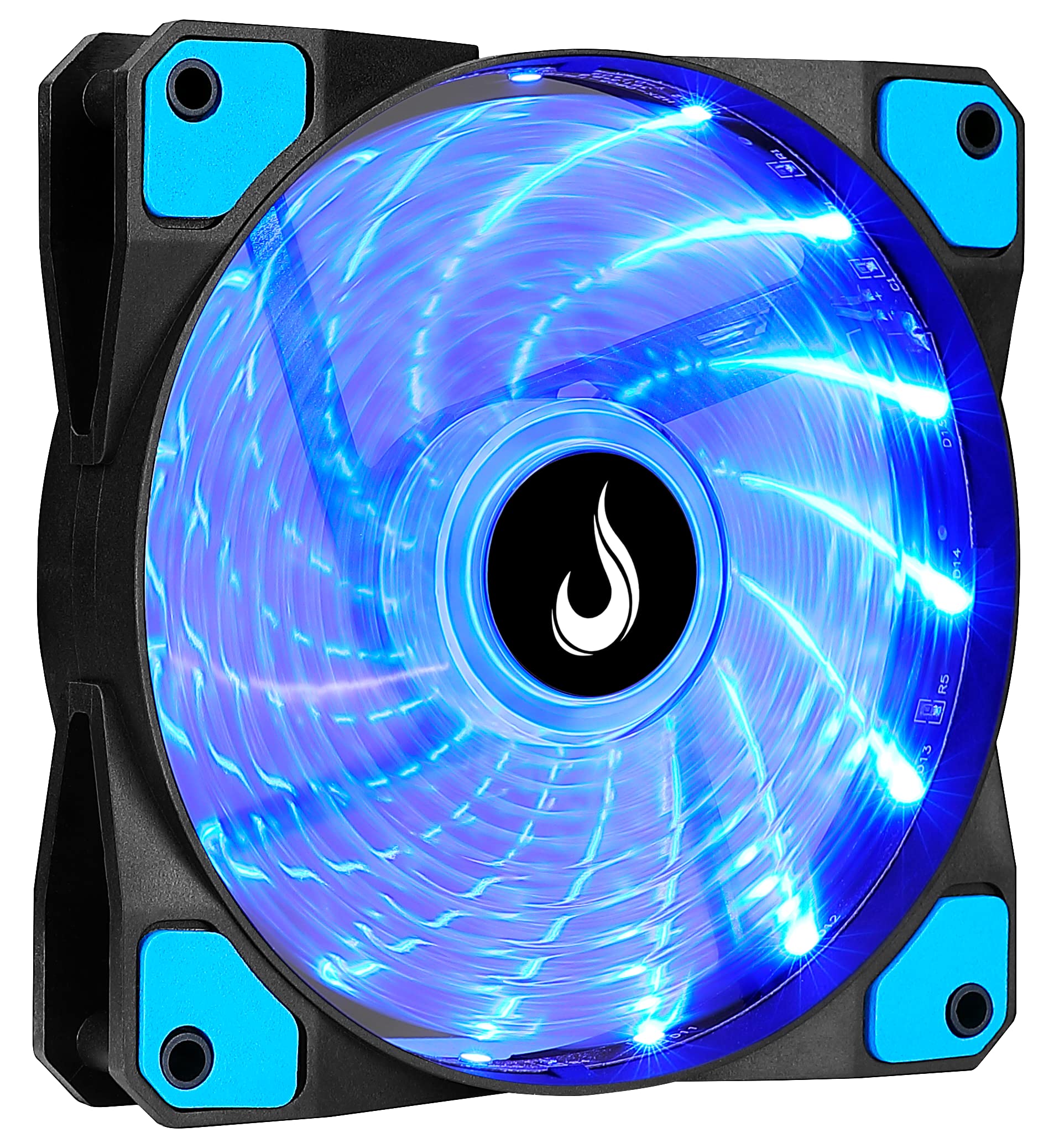 Computer Case Cooling Fan - Gamer - Rise Mode USA - Wind - 120mm - Blue LED