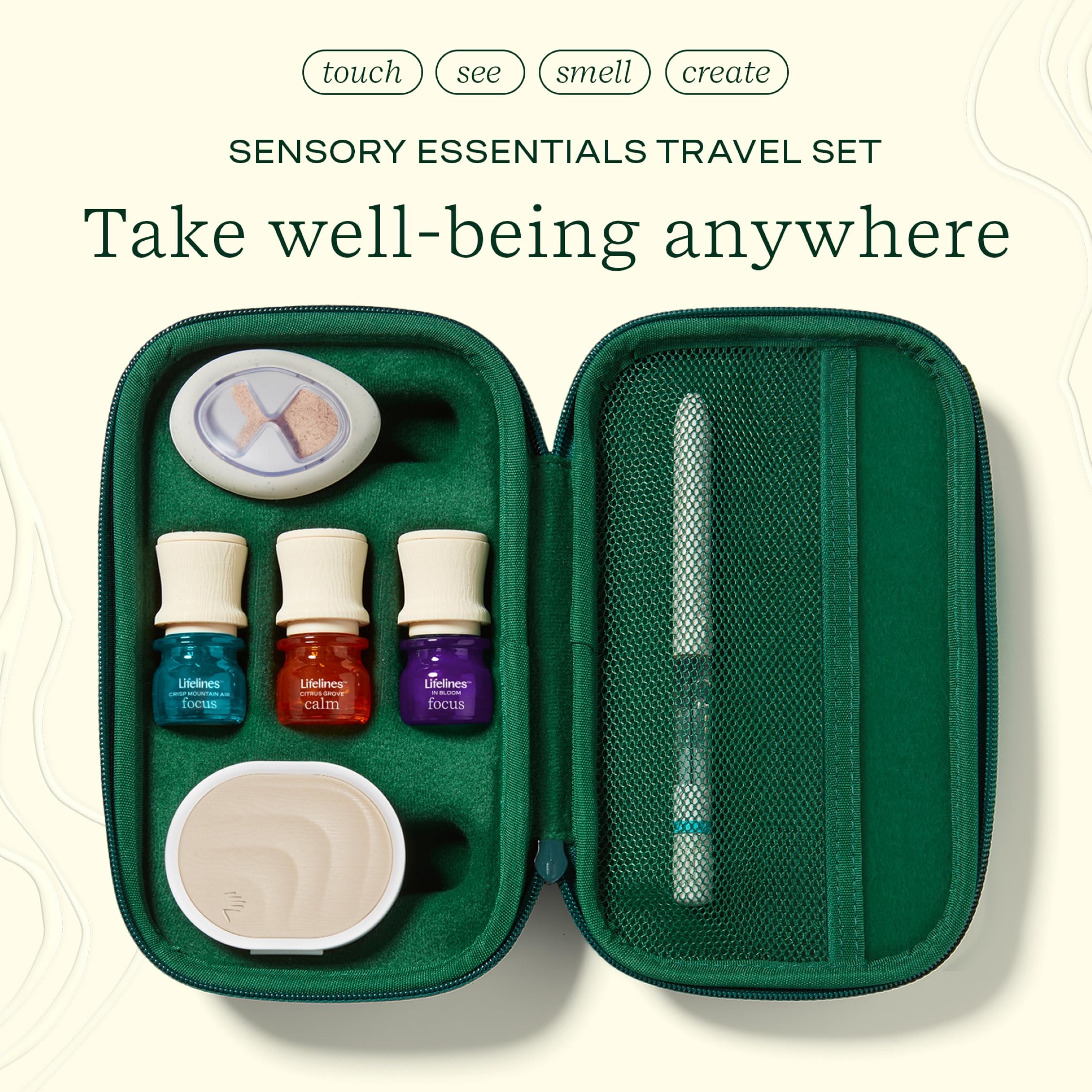 Lifelines Sensory Essentials Travel Set, Includes Everyday Aromatherapy