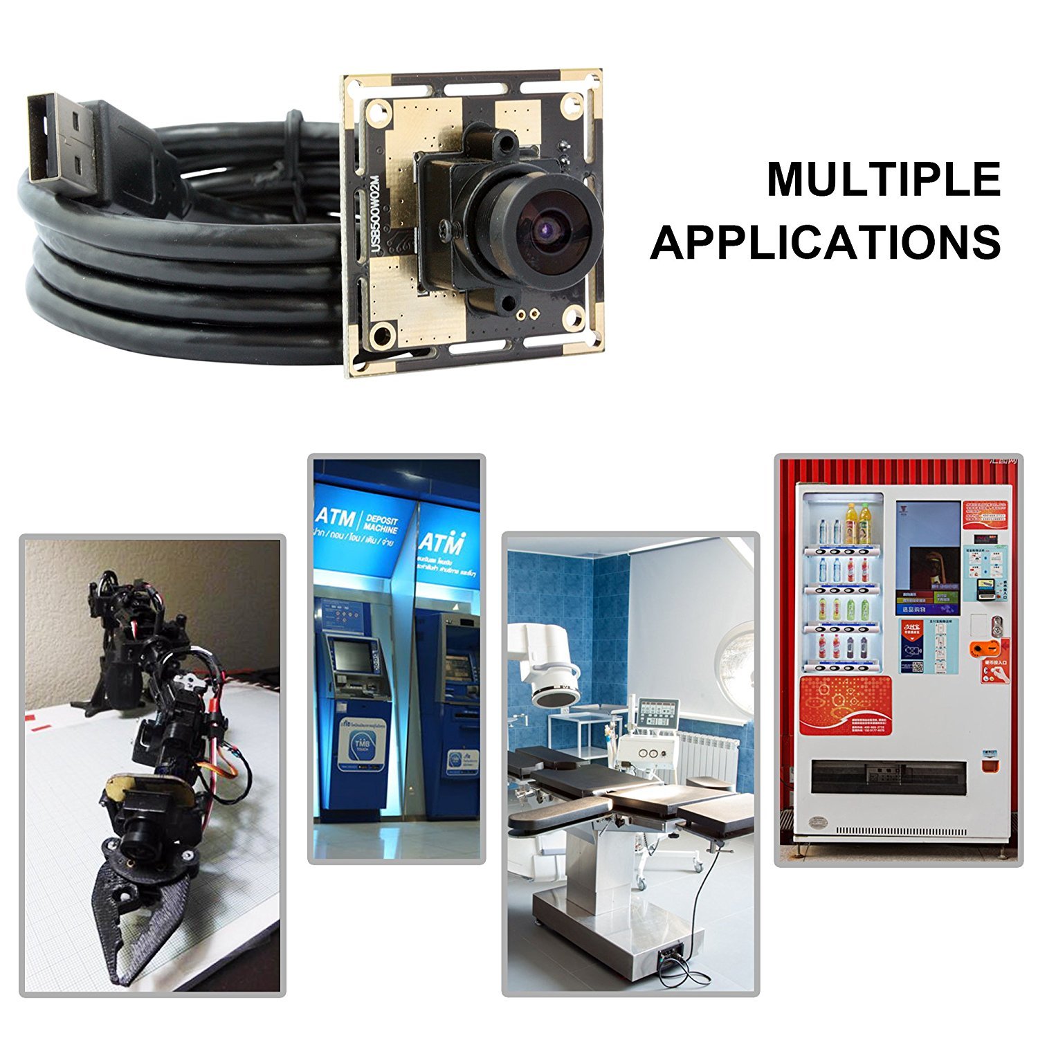 5MP Camera Module 68° Groothoek Camera Board Auto USB 2.0
