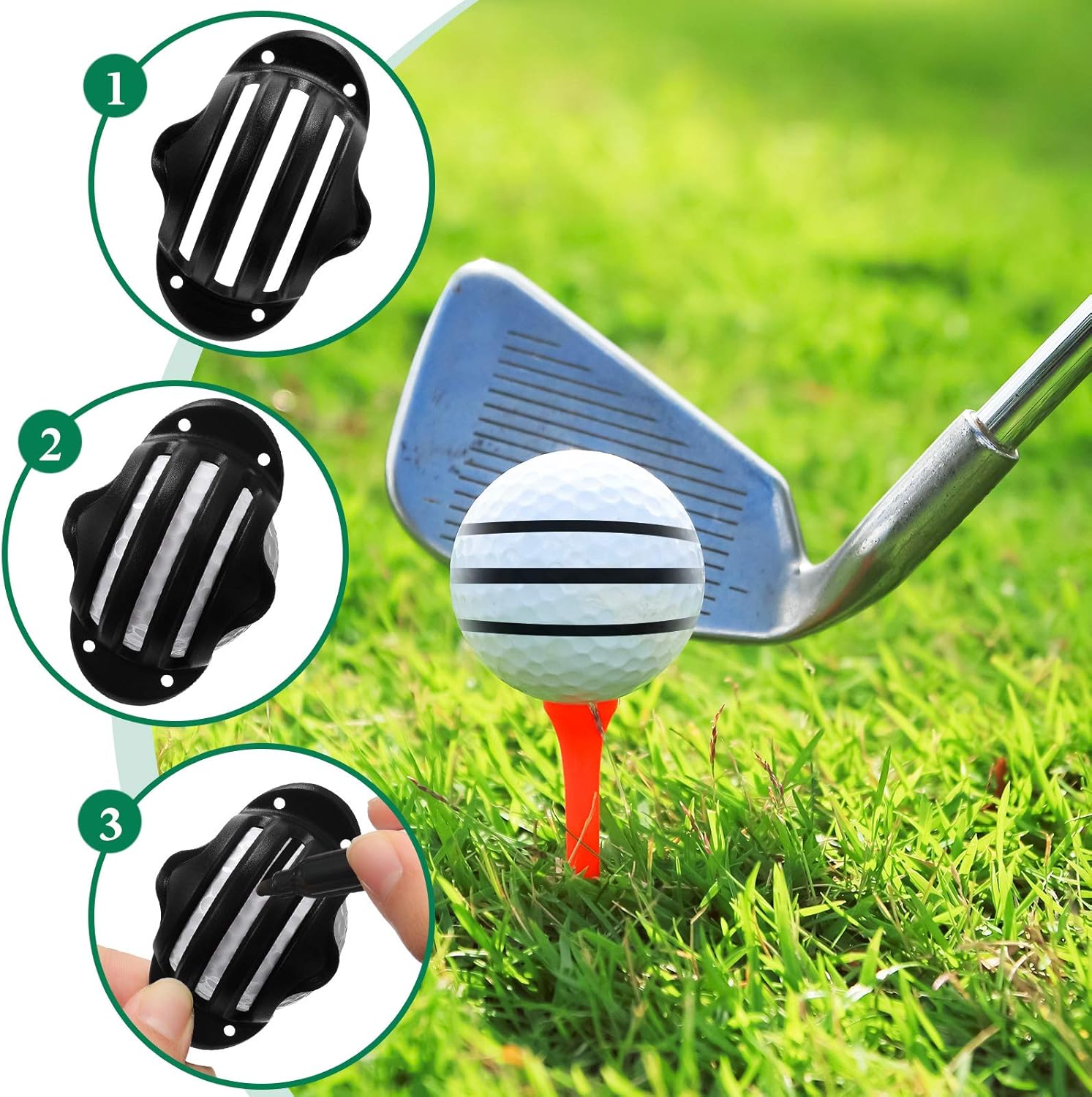 Review Sumind 12 Pieces Golf Ball Drawing Markers Golf Ball Line Marker